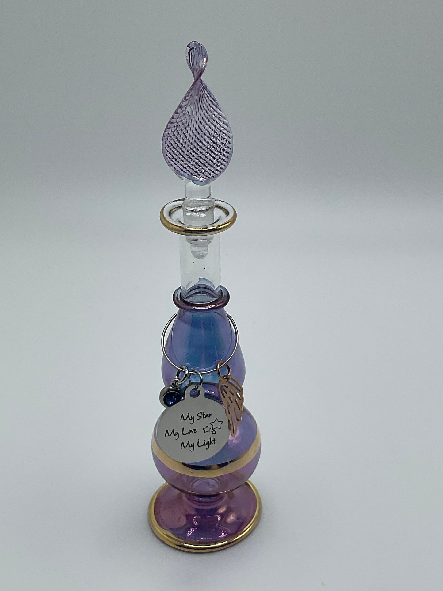 Ash Urn for Male or Female Purple Accents Funeral Memorial Cremation