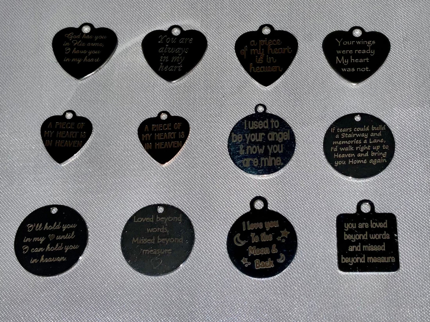 Silver Ash Urn Necklace Thin Width Charm Birthstone with Personalization for Male or Female Funeral Memorial