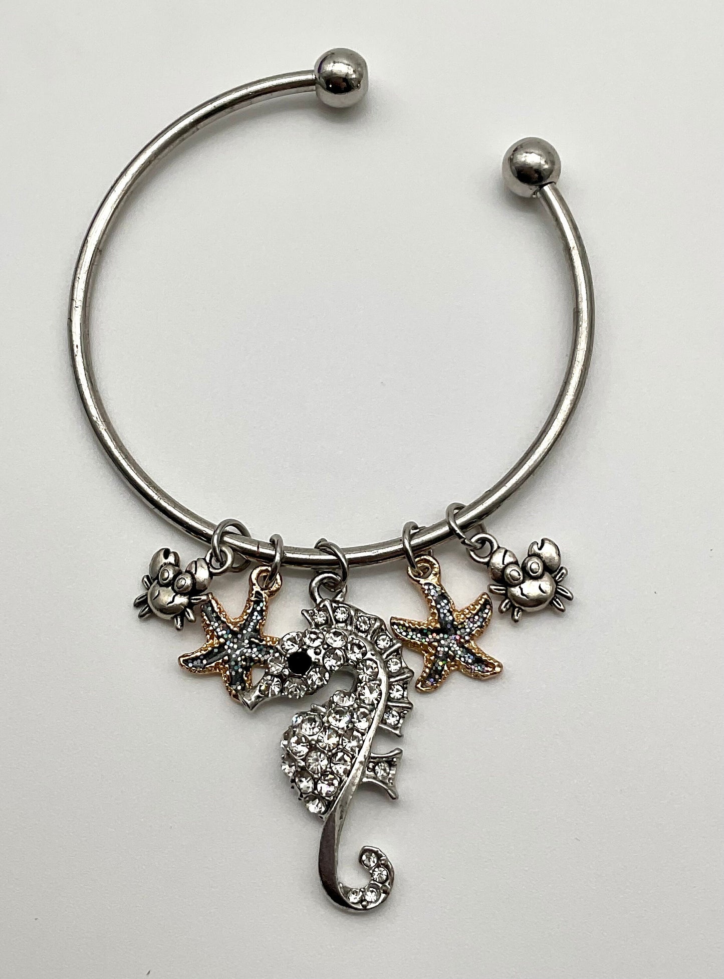 Ocean Theme Star Fish and Sea Horse Beach Summer Bracelet - Pandora