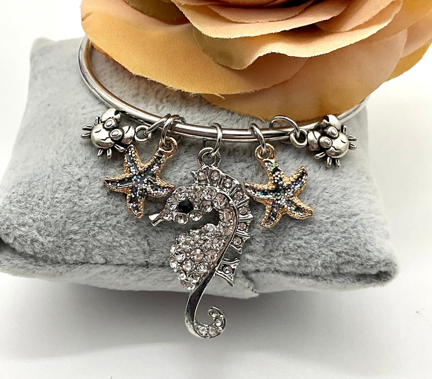 Ocean Theme Star Fish and Sea Horse Beach Summer Bracelet - Pandora