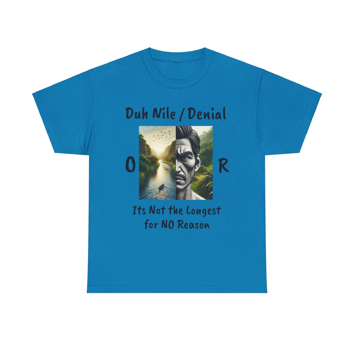 Unisex Heavy Cotton Tee Duh Nile or Denile