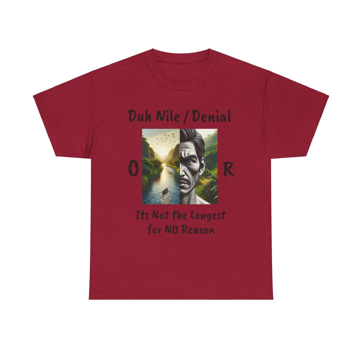 Unisex Heavy Cotton Tee Duh Nile or Denile
