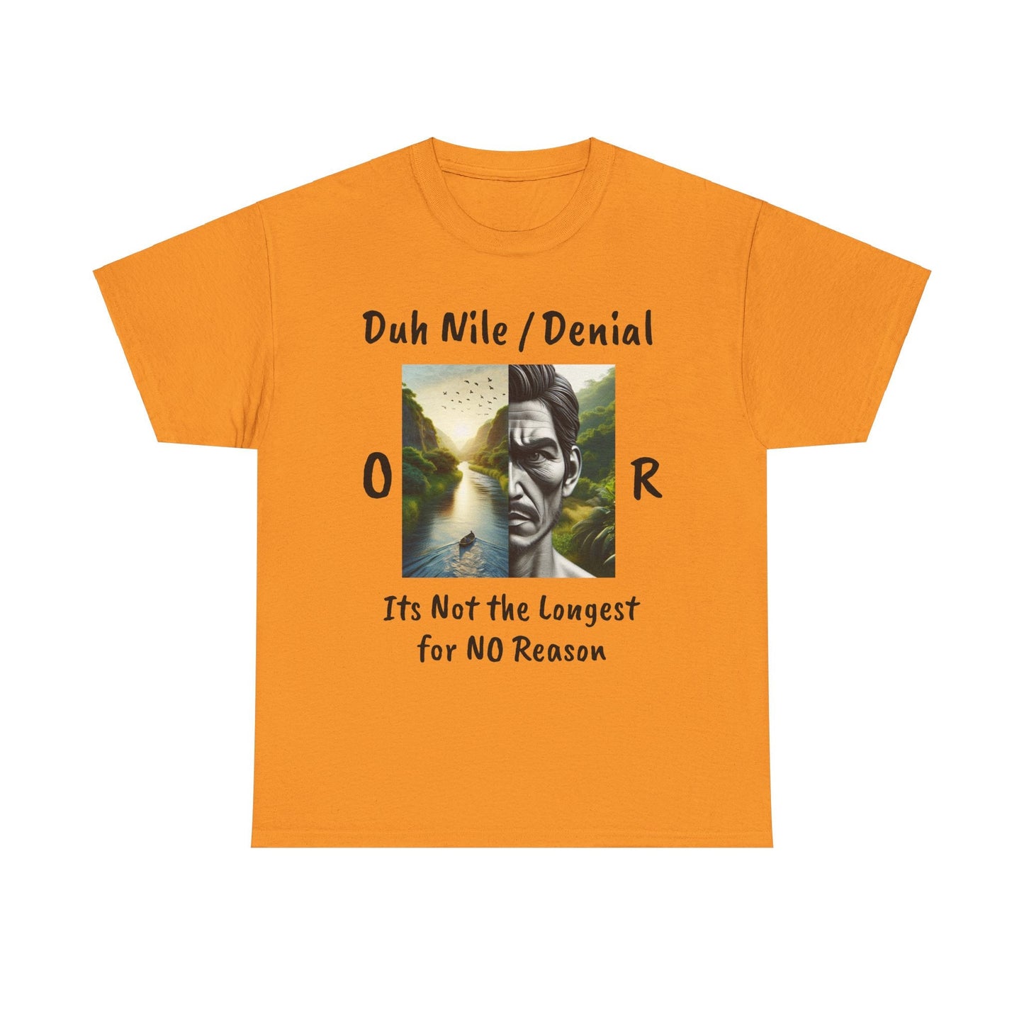 Unisex Heavy Cotton Tee Duh Nile or Denile