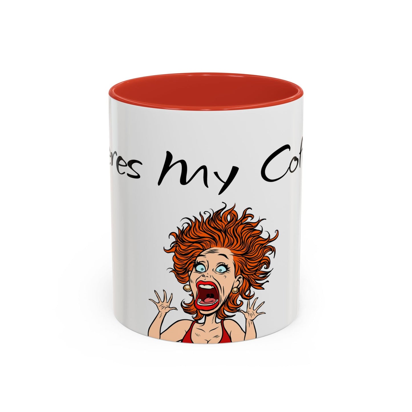 Ceramic Coffee Mug, Crazy Unique Design, Where's My Coffee Cup, Funny Mugs for Office, Gift for Coffee Lovers, Kitchen Decor