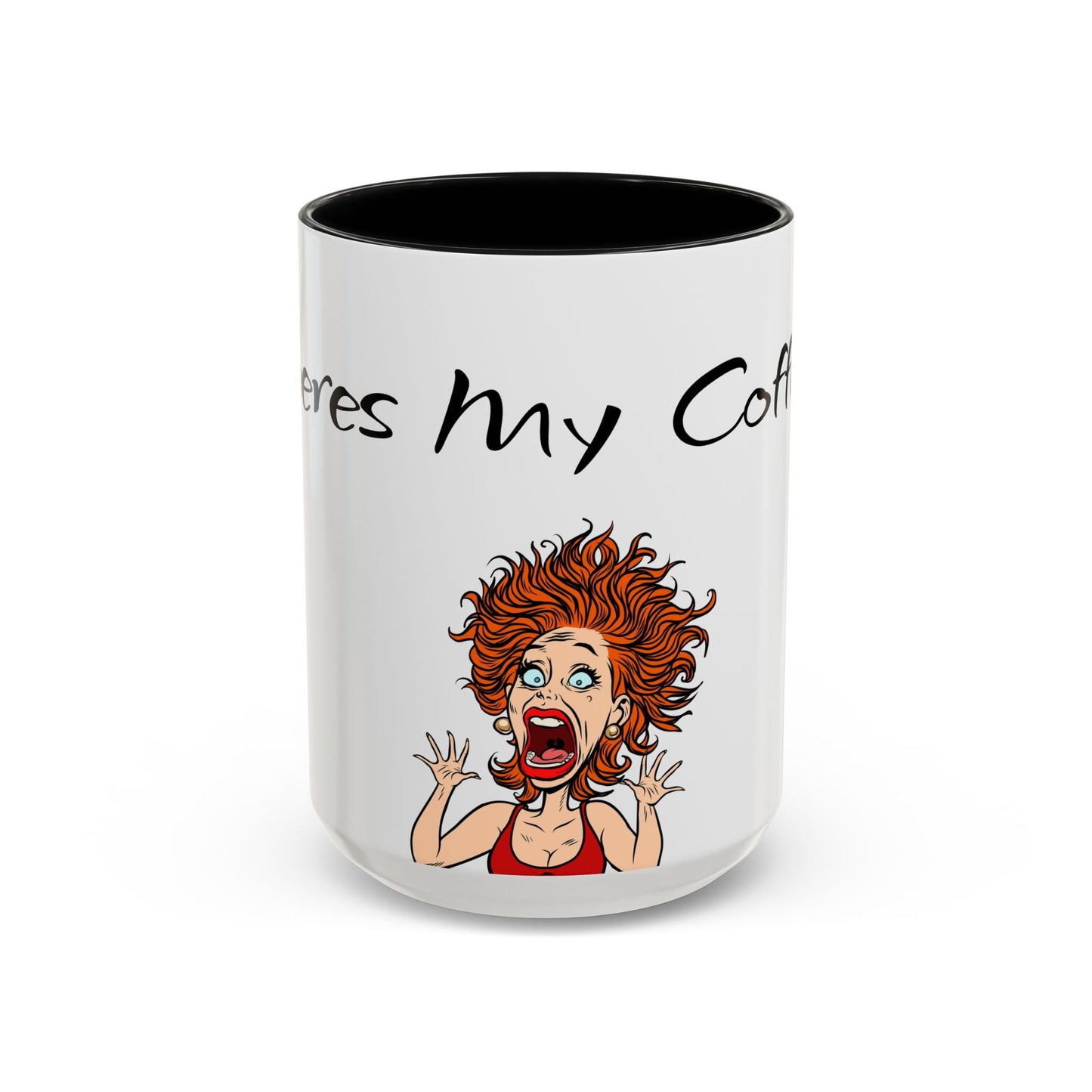 Ceramic Coffee Mug, Crazy Unique Design, Where's My Coffee Cup, Funny Mugs for Office, Gift for Coffee Lovers, Kitchen Decor