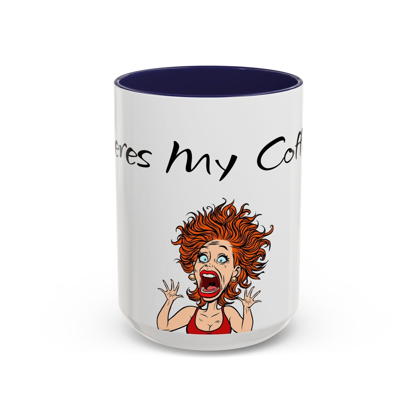 Ceramic Coffee Mug, Crazy Unique Design, Where's My Coffee Cup, Funny Mugs for Office, Gift for Coffee Lovers, Kitchen Decor