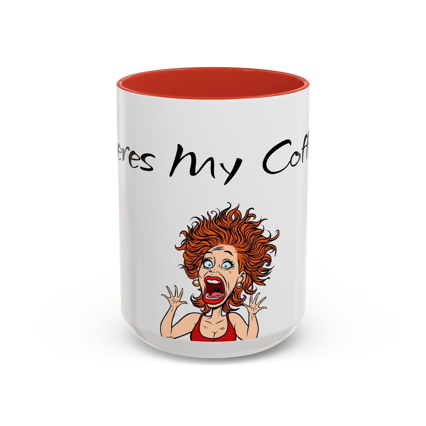 Ceramic Coffee Mug, Crazy Unique Design, Where's My Coffee Cup, Funny Mugs for Office, Gift for Coffee Lovers, Kitchen Decor