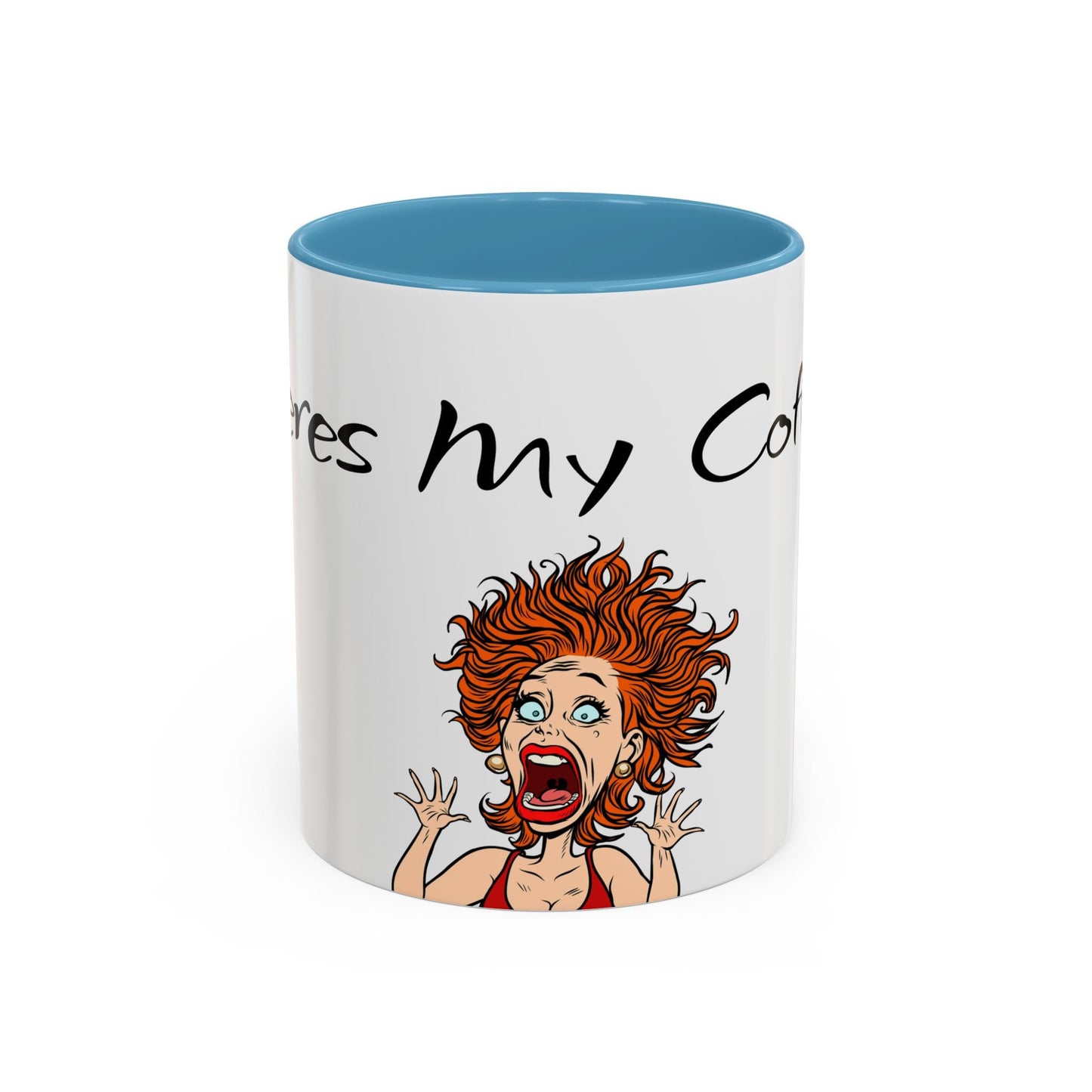 Ceramic Coffee Mug, Crazy Unique Design, Where's My Coffee Cup, Funny Mugs for Office, Gift for Coffee Lovers, Kitchen Decor