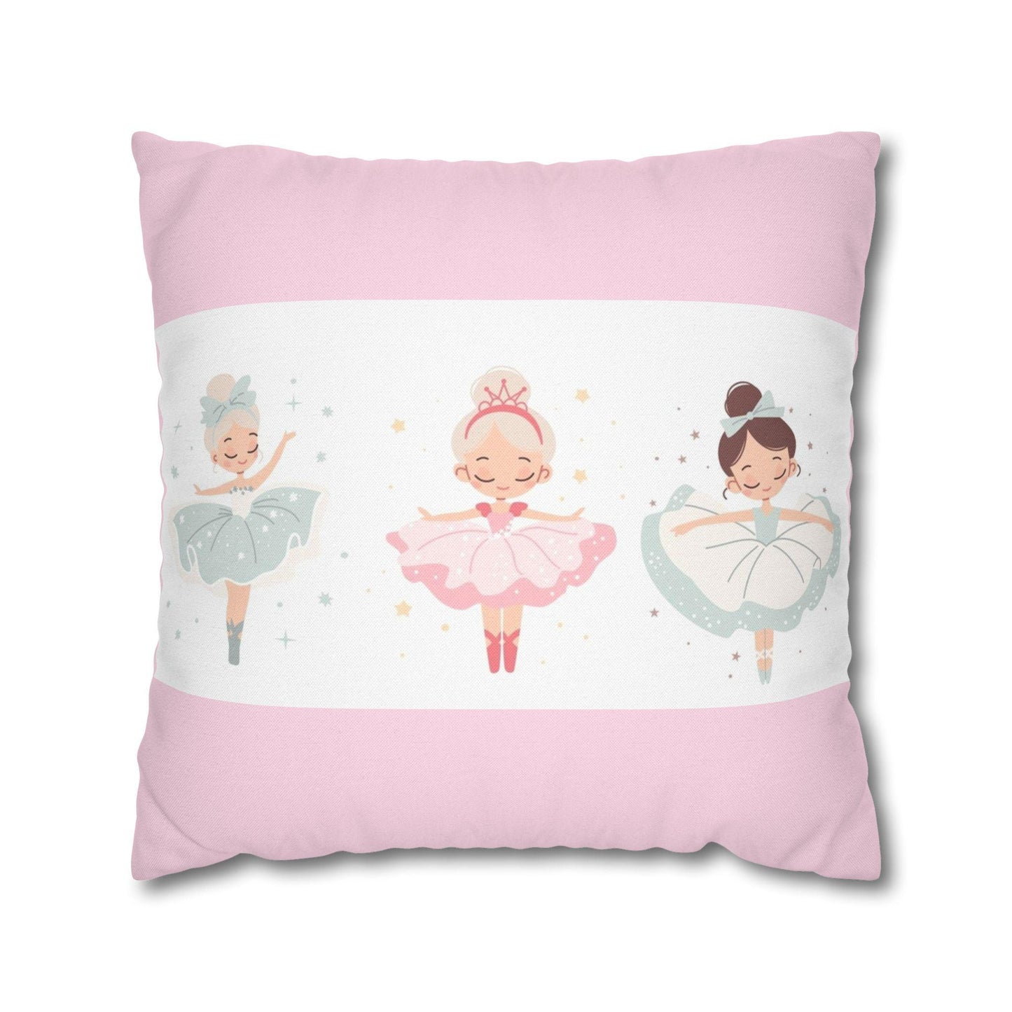 Princess in Pink Pillowcase, Fairy Tale Decor, Girl's Room Pillow Cover, Nursery Bedding, Birthday Gift