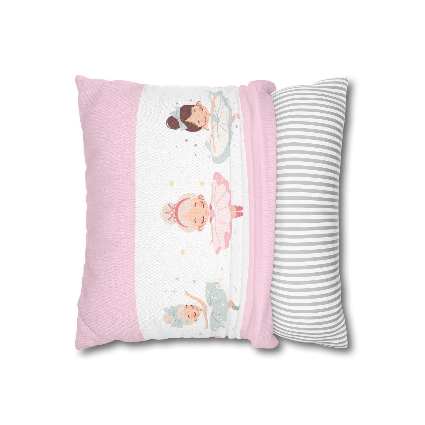Princess in Pink Pillowcase, Fairy Tale Decor, Girl's Room Pillow Cover, Nursery Bedding, Birthday Gift