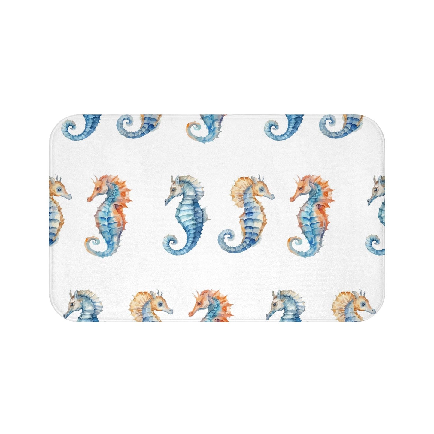 Bath Mat Seahorse Ocean Theme