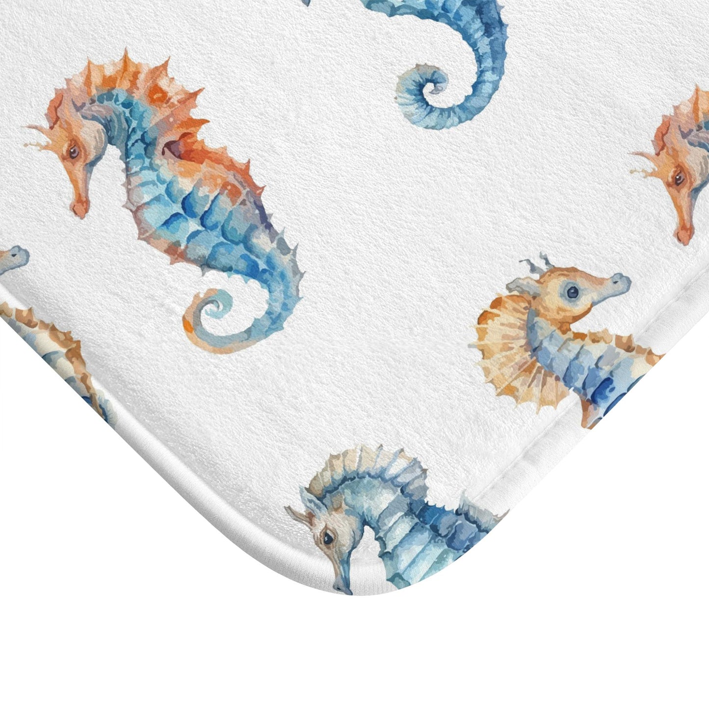 Bath Mat Seahorse Ocean Theme