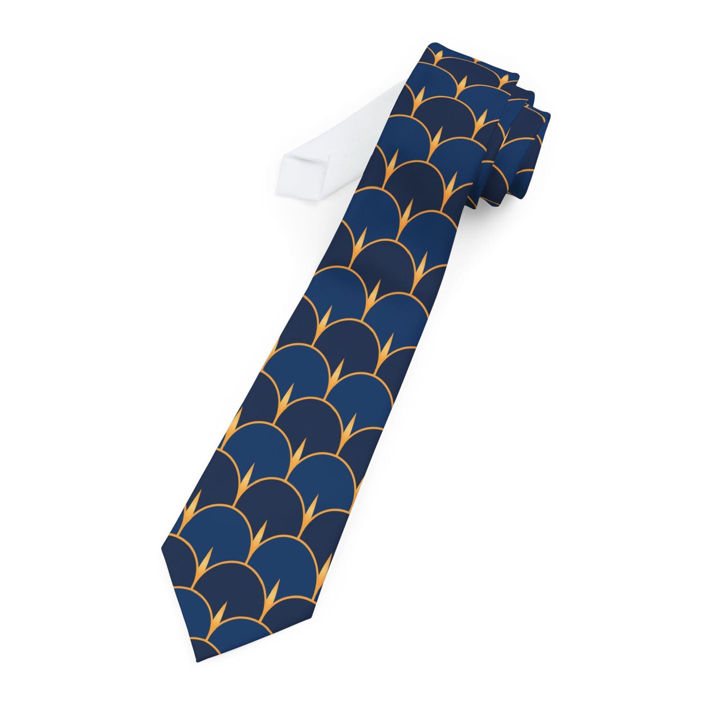 Necktie - Navy and Gold Gentlemens Business Tie