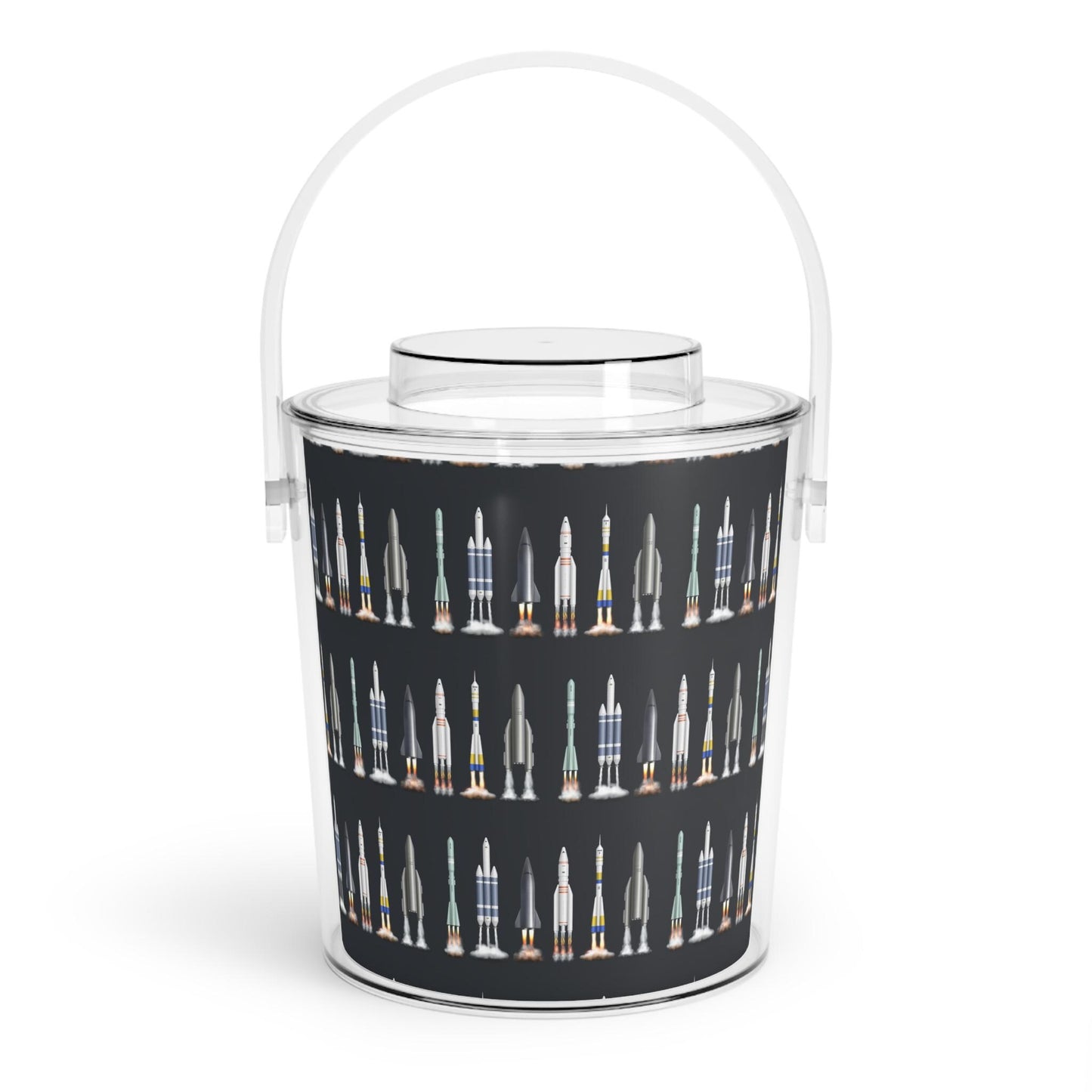 Ice Bucket with Tongs Cooler - Rocket