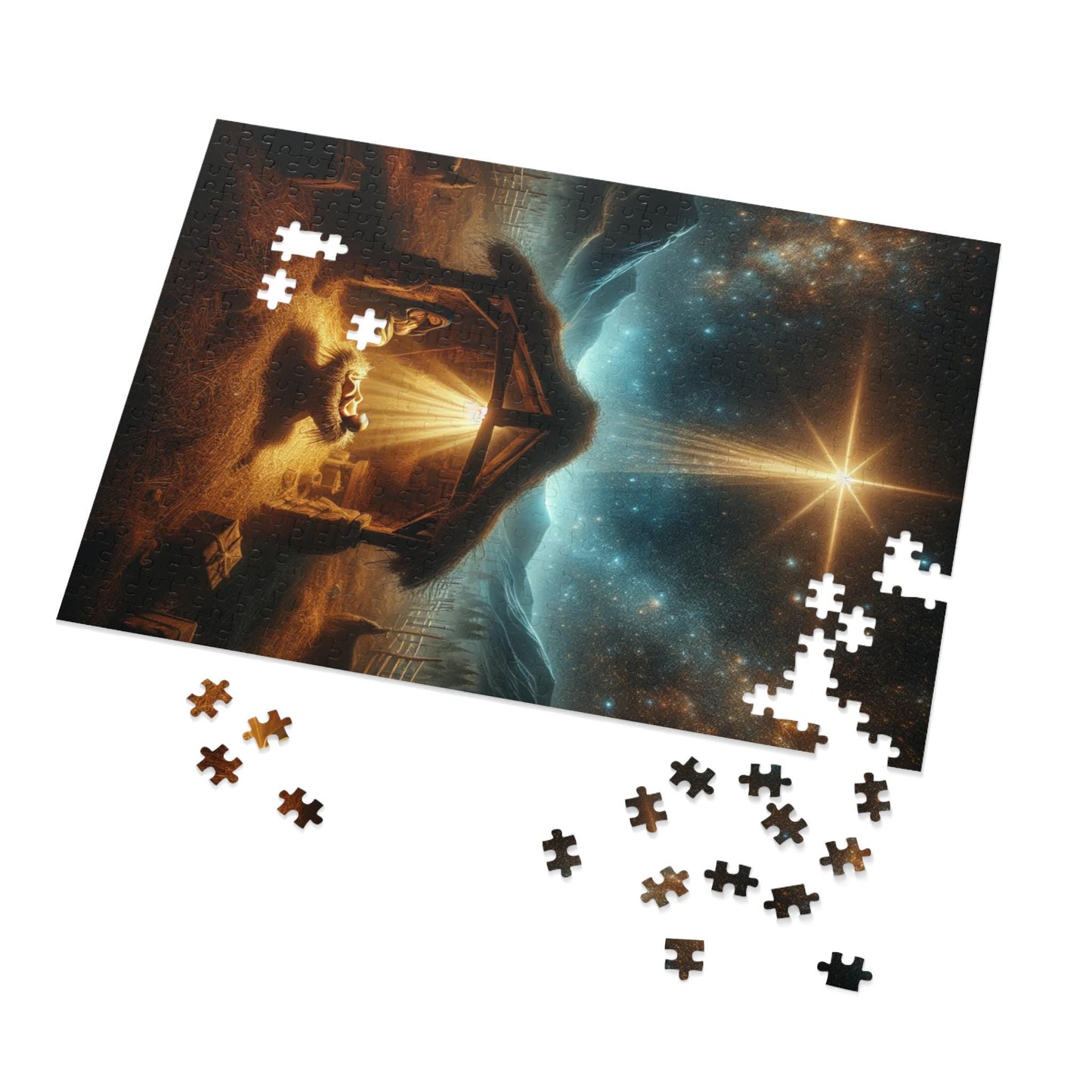 Jigsaw Puzzle (500,1000-Piece) - Christmas Manger Scene