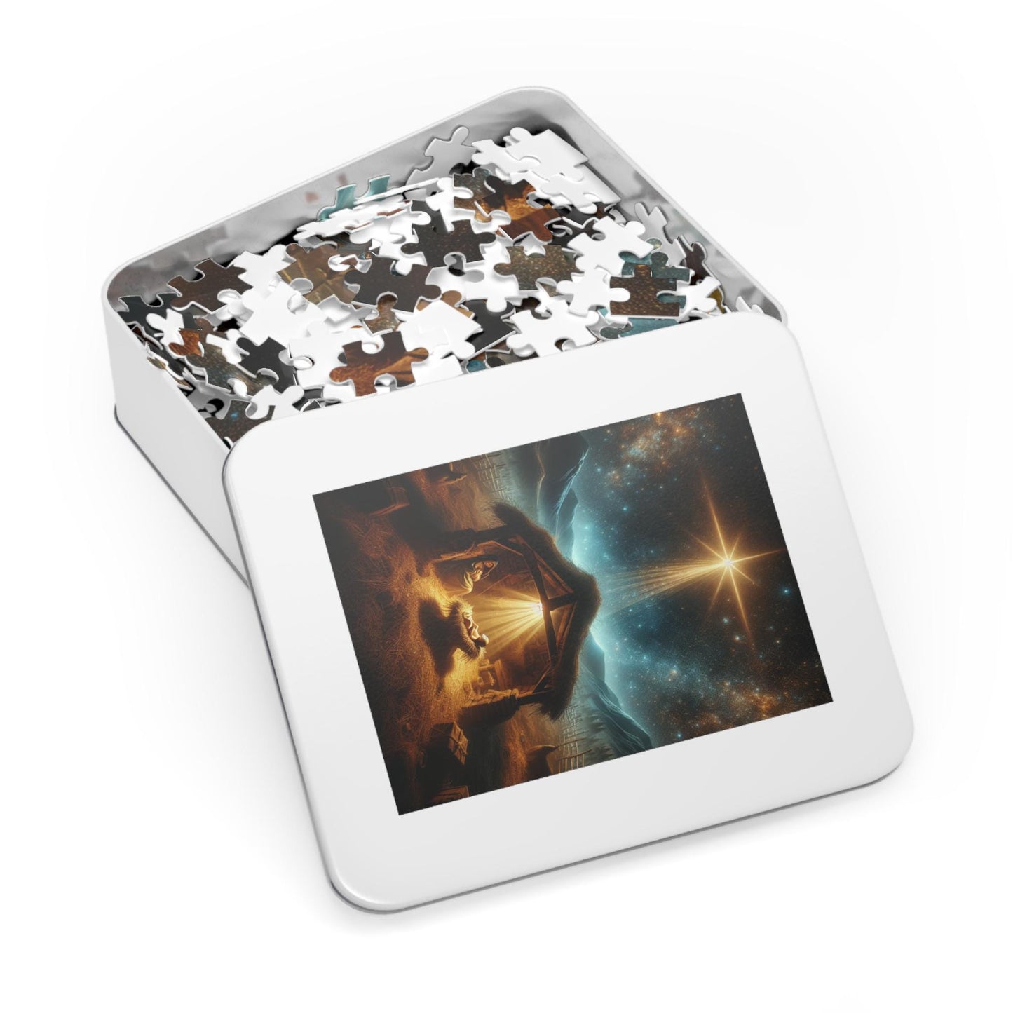 Jigsaw Puzzle (500,1000-Piece) - Christmas Manger Scene