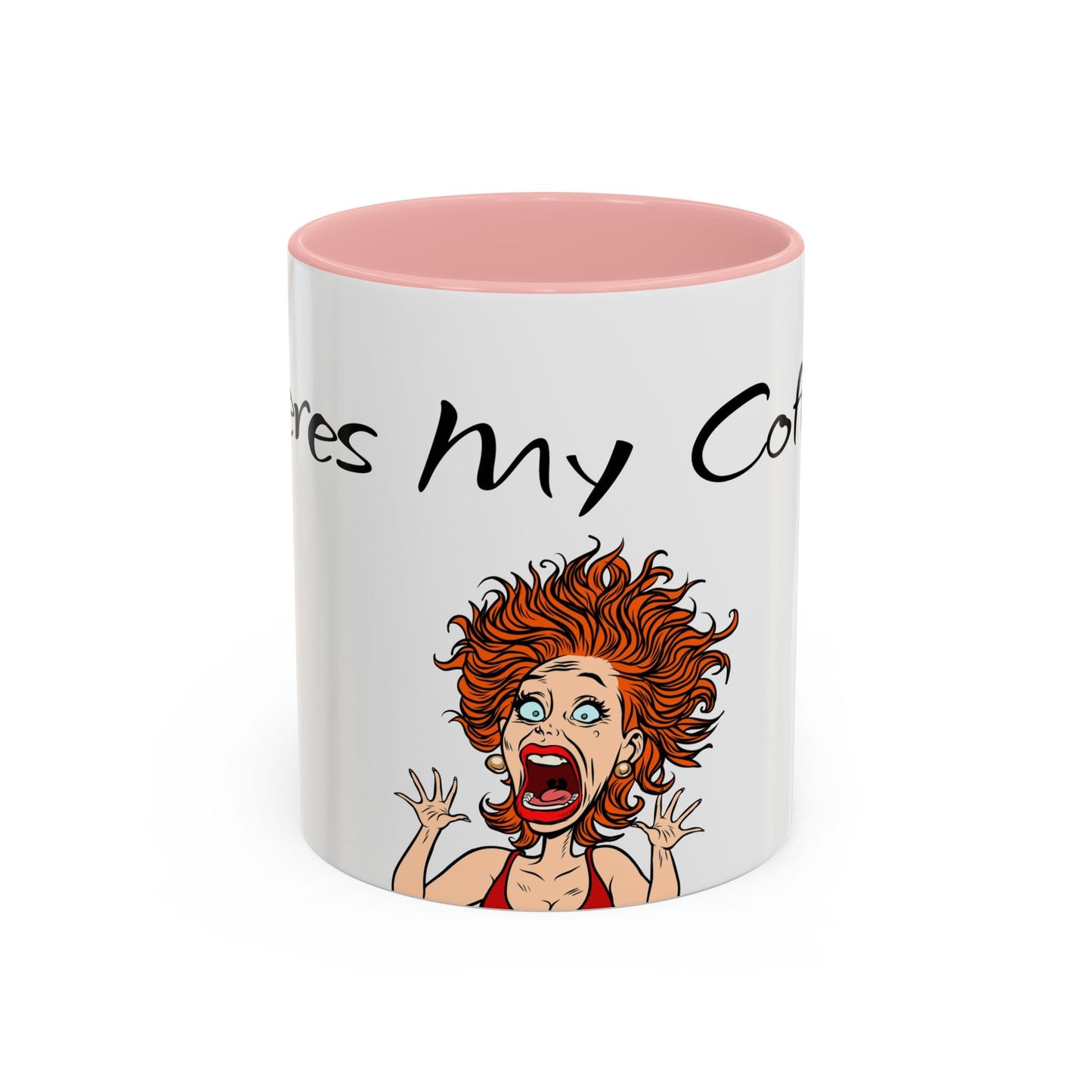 Ceramic Coffee Mug, Crazy Unique Design, Where's My Coffee Cup, Funny Mugs for Office, Gift for Coffee Lovers, Kitchen Decor
