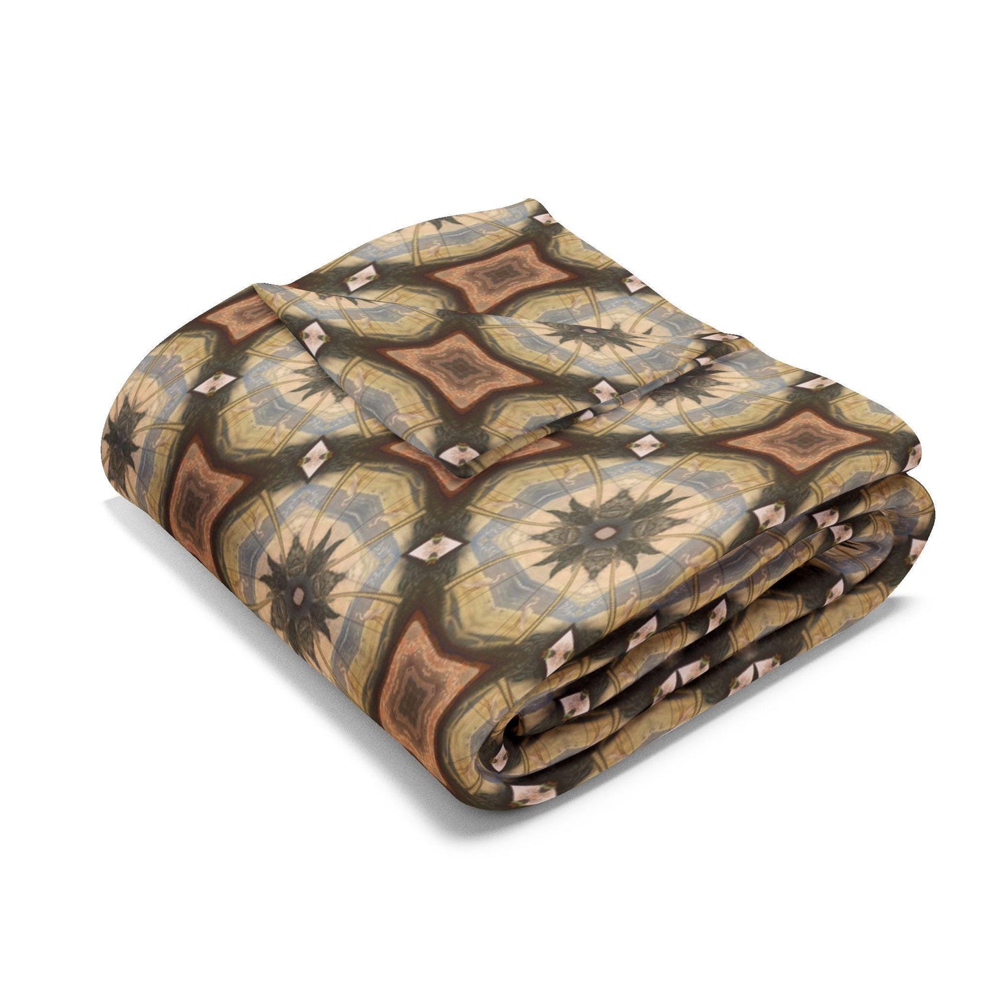 Arctic Fleece Blanket - Beige Tan Throw for Couch or Bed