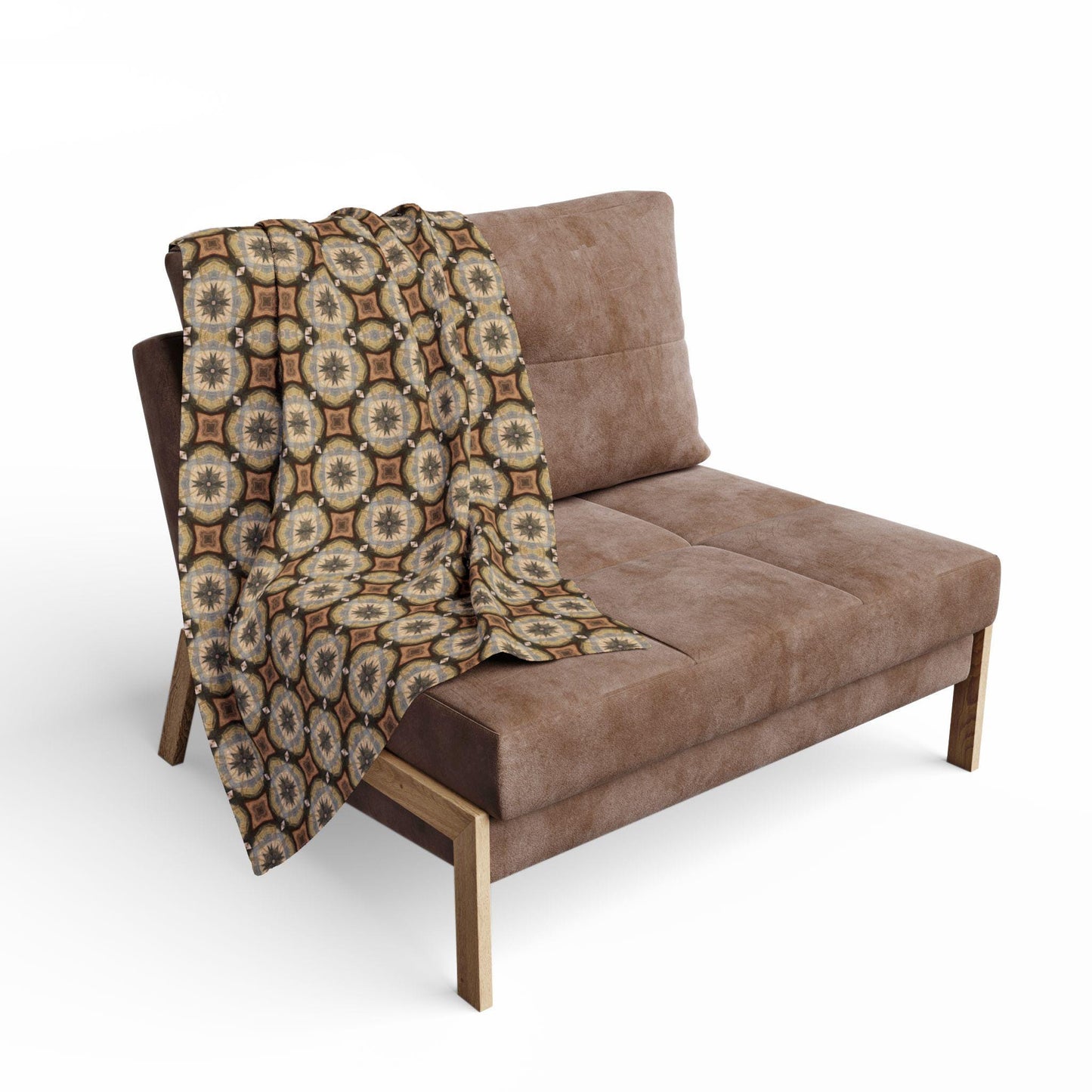 Arctic Fleece Blanket - Beige Tan Throw for Couch or Bed