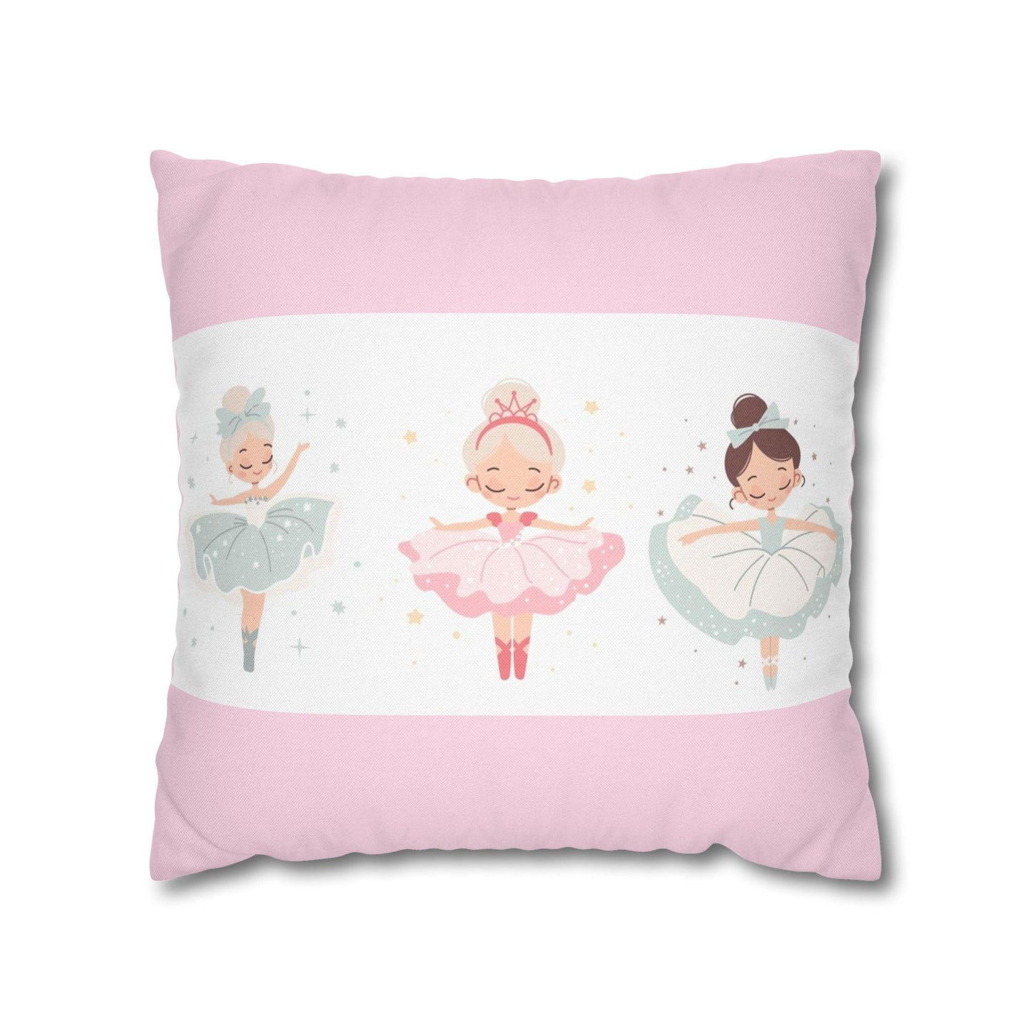 Princess in Pink Pillowcase, Fairy Tale Decor, Girl's Room Pillow Cover, Nursery Bedding, Birthday Gift