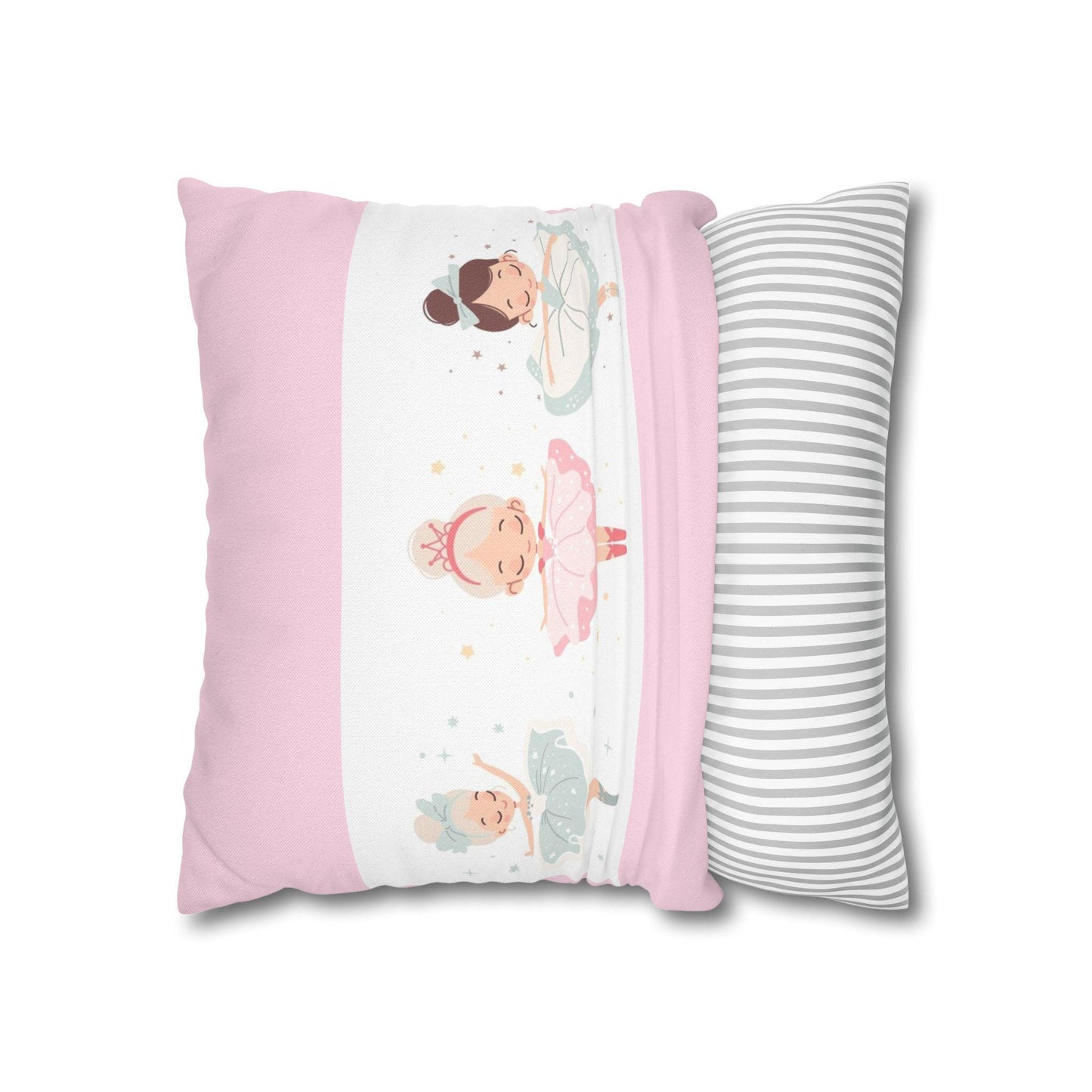 Princess in Pink Pillowcase, Fairy Tale Decor, Girl's Room Pillow Cover, Nursery Bedding, Birthday Gift