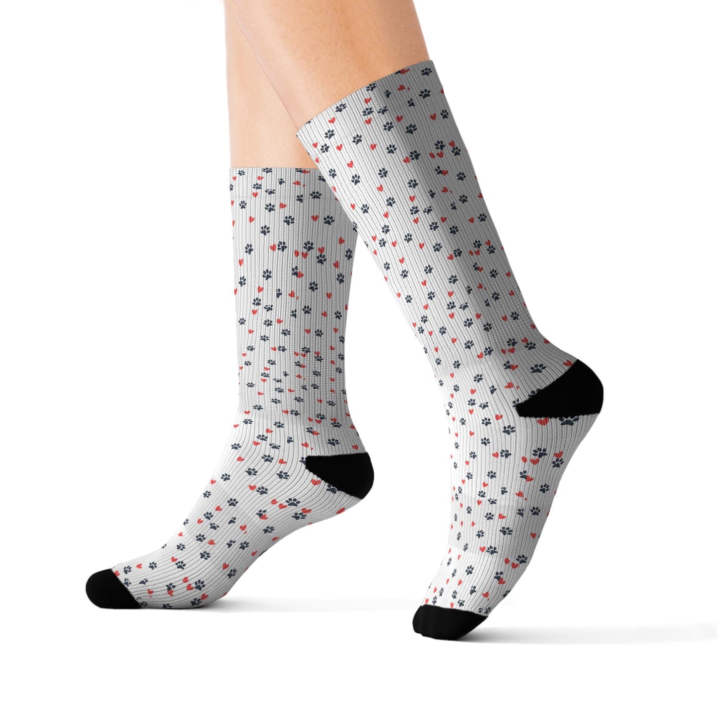 Sublimation Socks - Dog Paw Animal Print Socks Male or Female