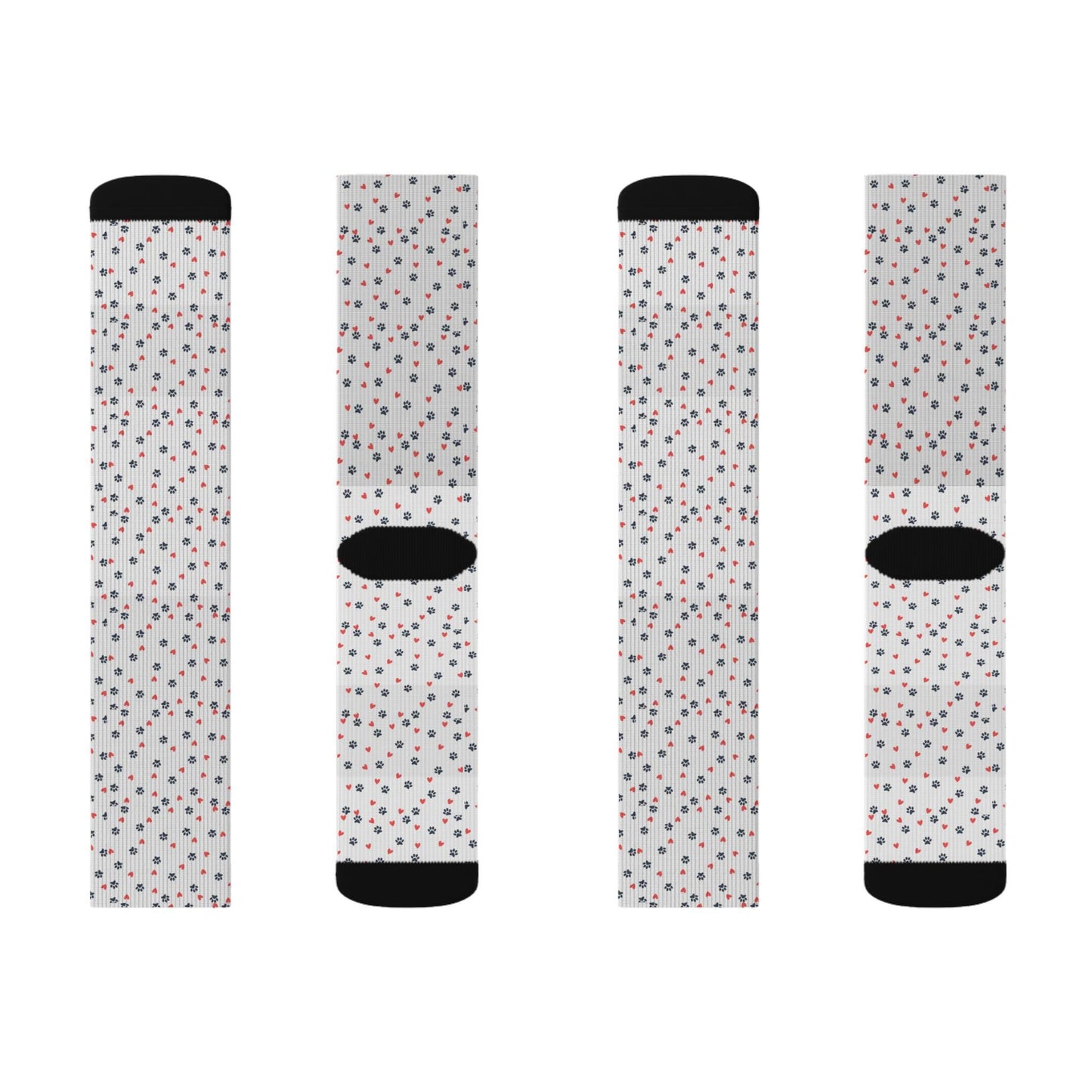 Sublimation Socks - Dog Paw Animal Print Socks Male or Female