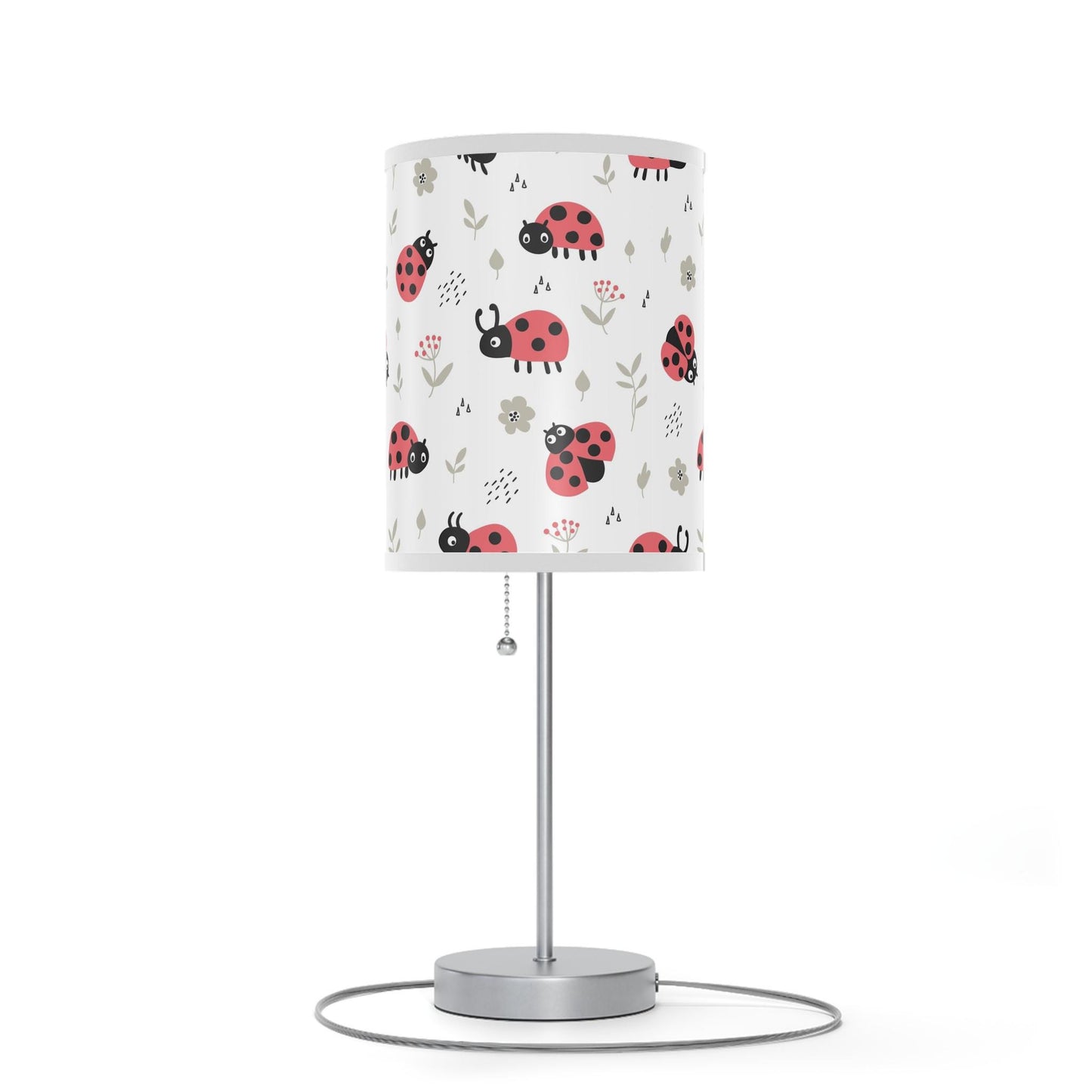 Lamp on a Stand, US|CA plug - Ladybug Girls Bed Lamp