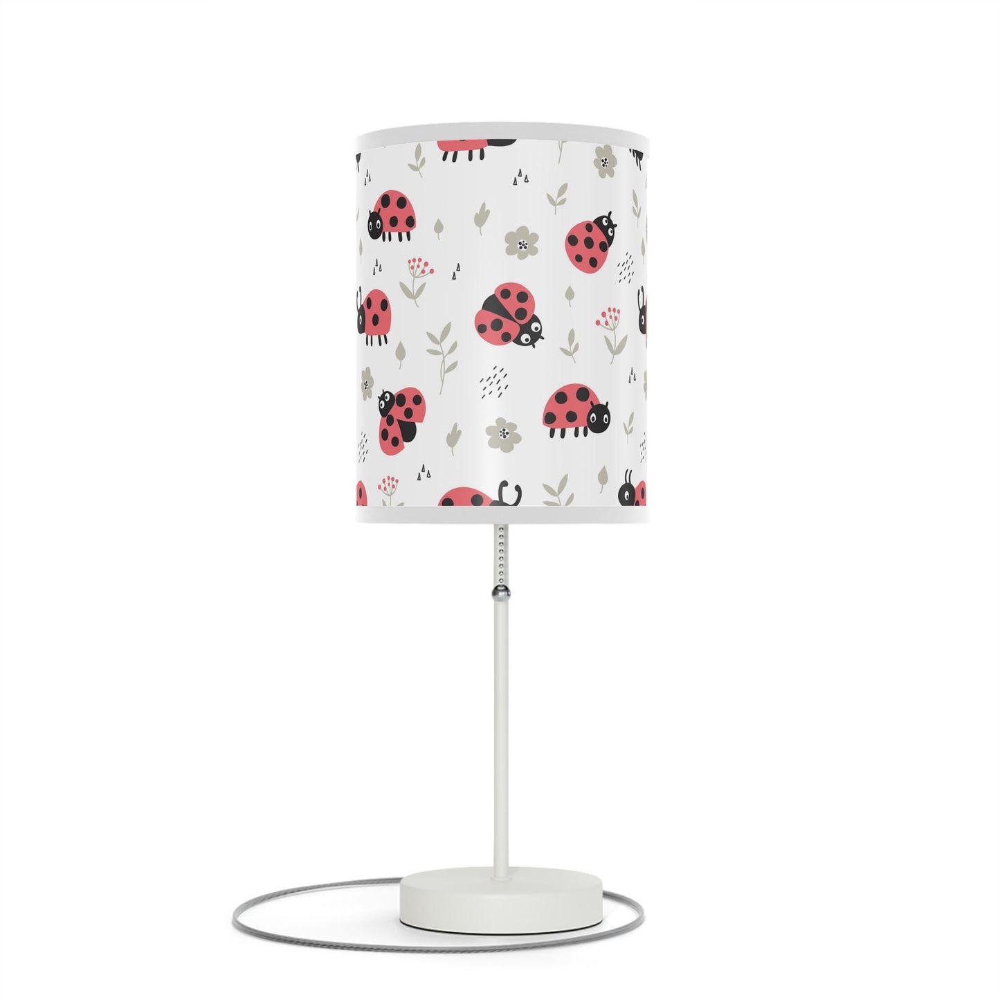 Lamp on a Stand, US|CA plug - Ladybug Girls Bed Lamp
