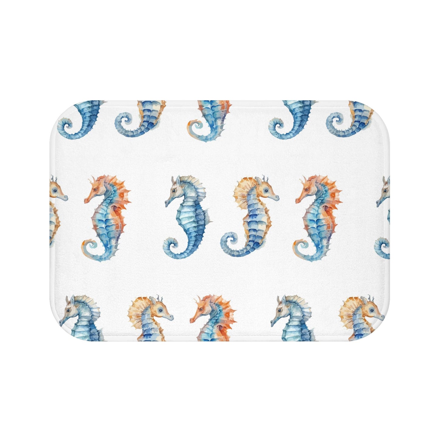 Bath Mat Seahorse Ocean Theme