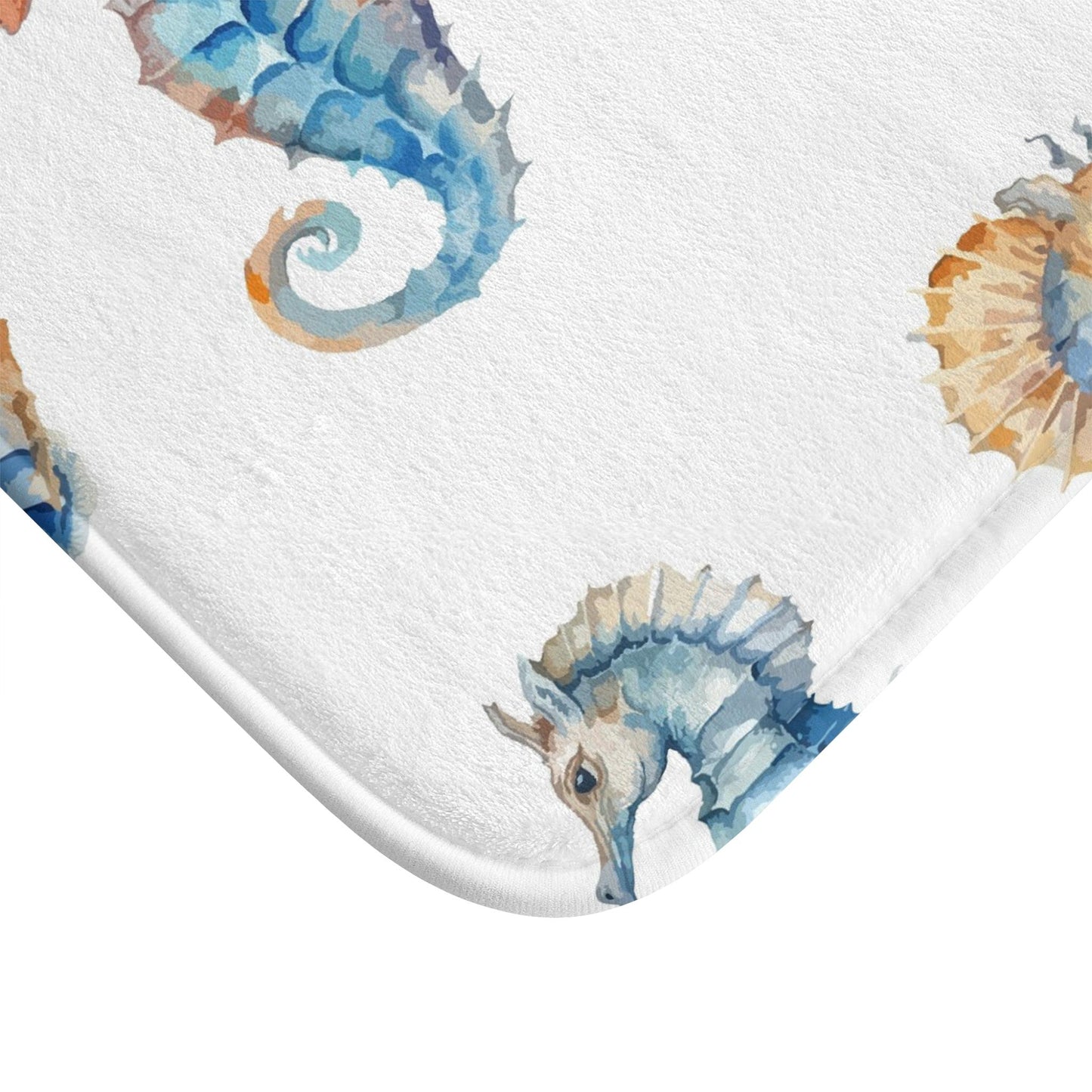 Bath Mat Seahorse Ocean Theme