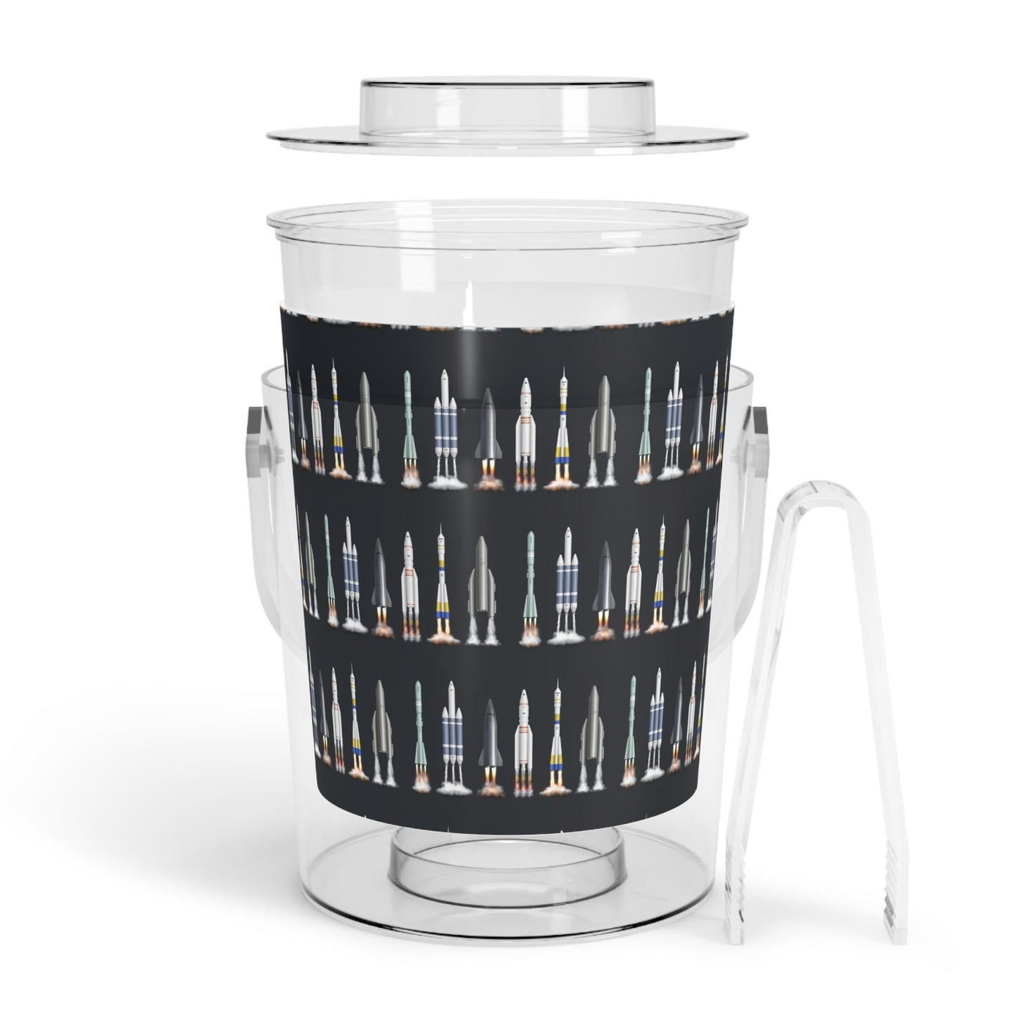 Ice Bucket with Tongs Cooler - Rocket