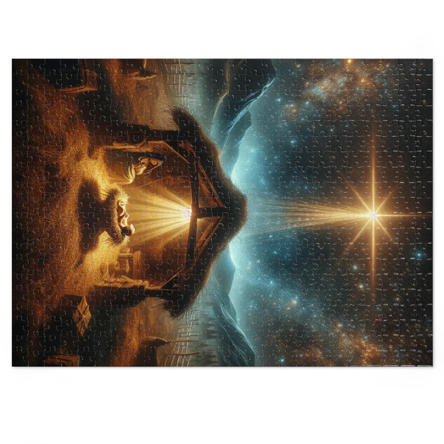 Jigsaw Puzzle (500,1000-Piece) - Christmas Manger Scene