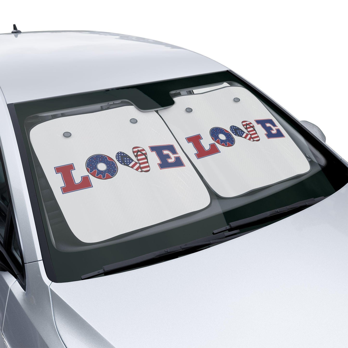 Car Sun Shades - Love Sun Reflector for Automobile