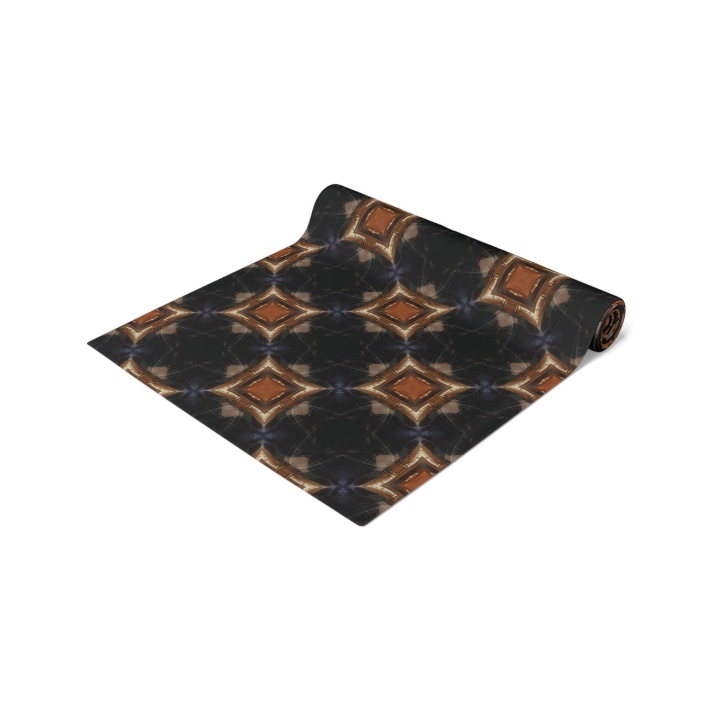 Navy Blue and Tan Pattern Kitchen Dining or Couch Table Home Decor