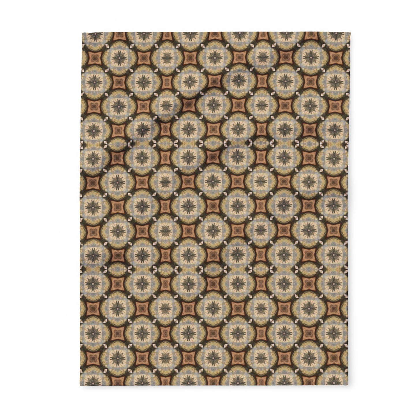 Arctic Fleece Blanket - Beige Tan Throw for Couch or Bed