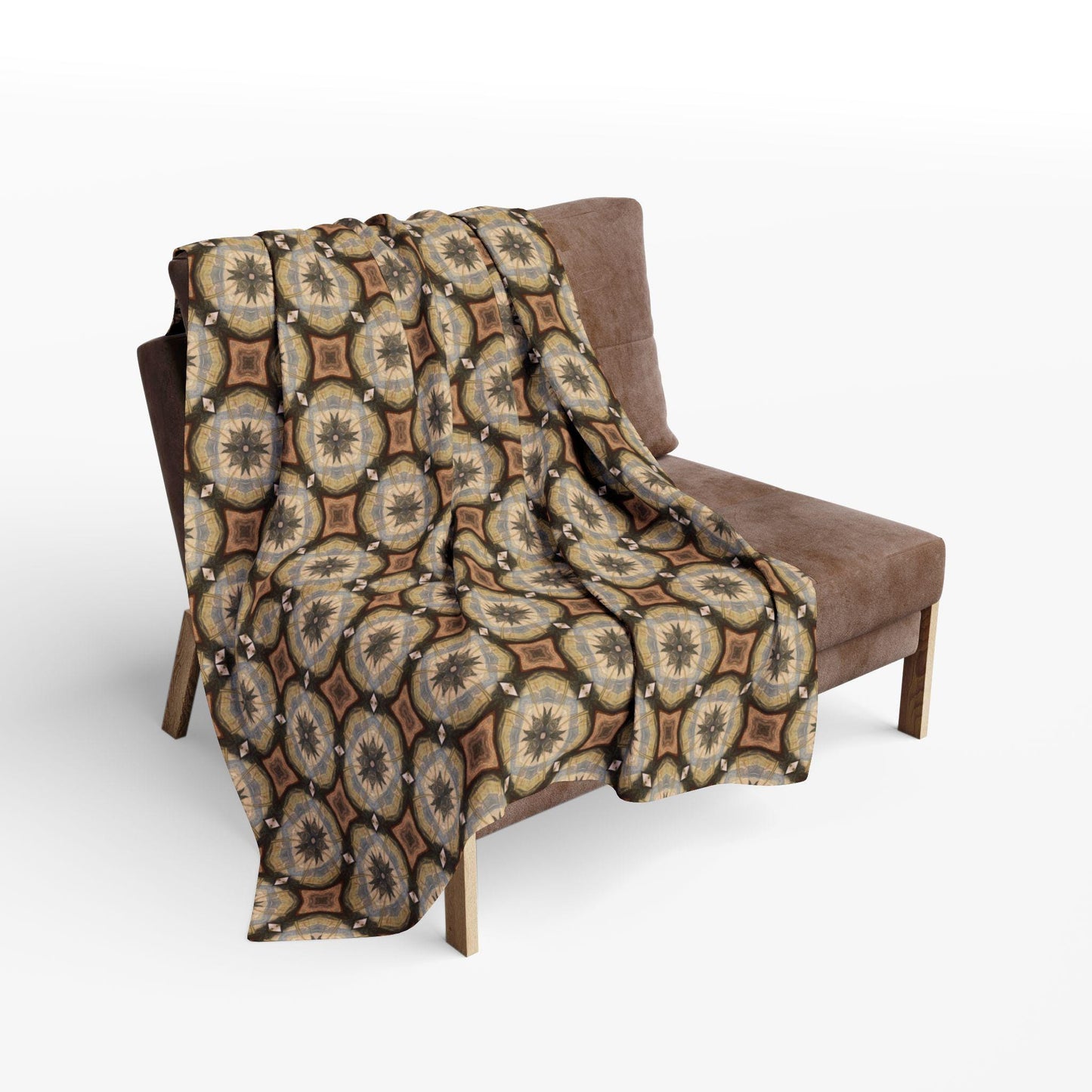 Arctic Fleece Blanket - Beige Tan Throw for Couch or Bed