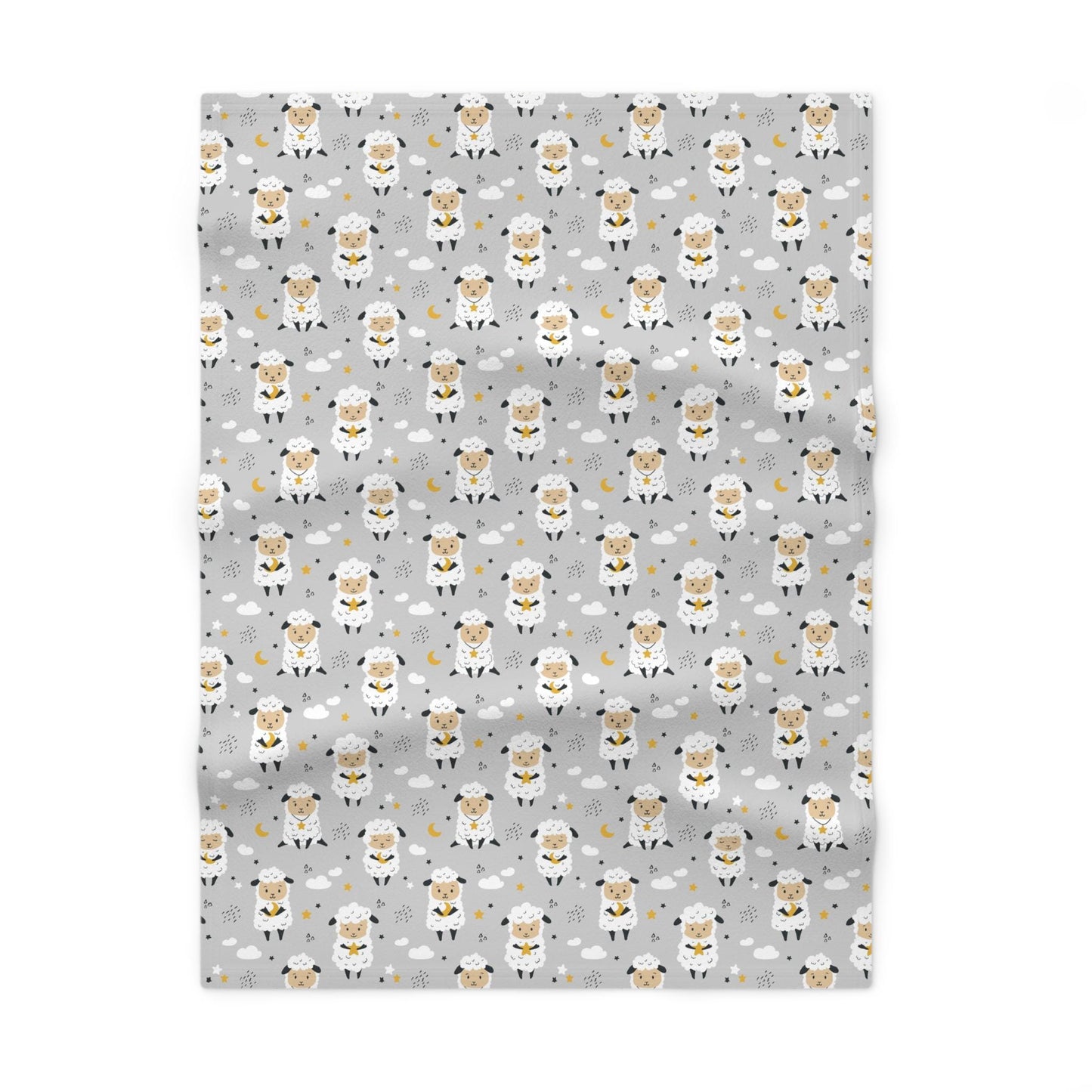 Soft Fleece Baby Blanket - Sheep Swaddle Blanket