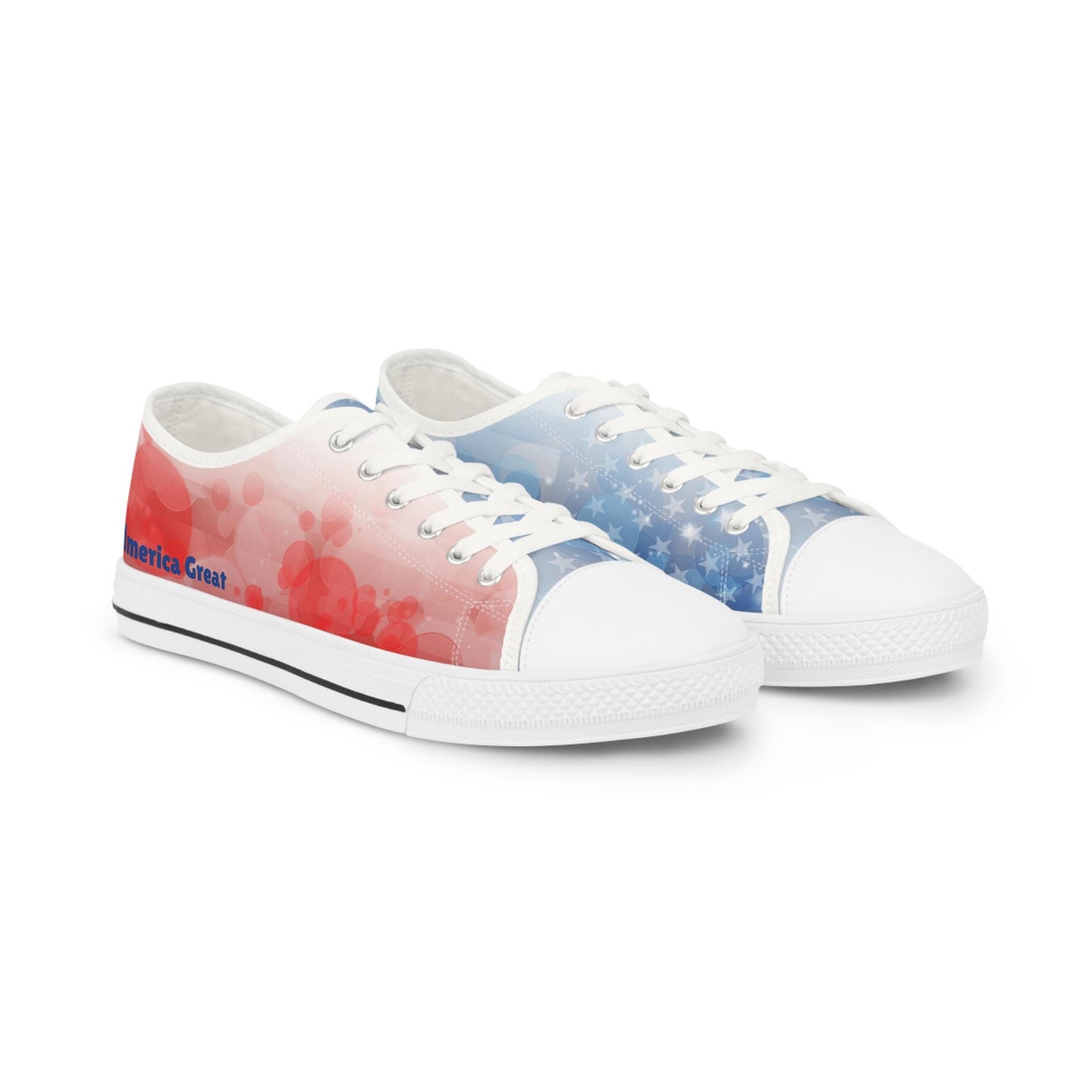 Men's Low Top Sneakers 2024 Trump America Shoes