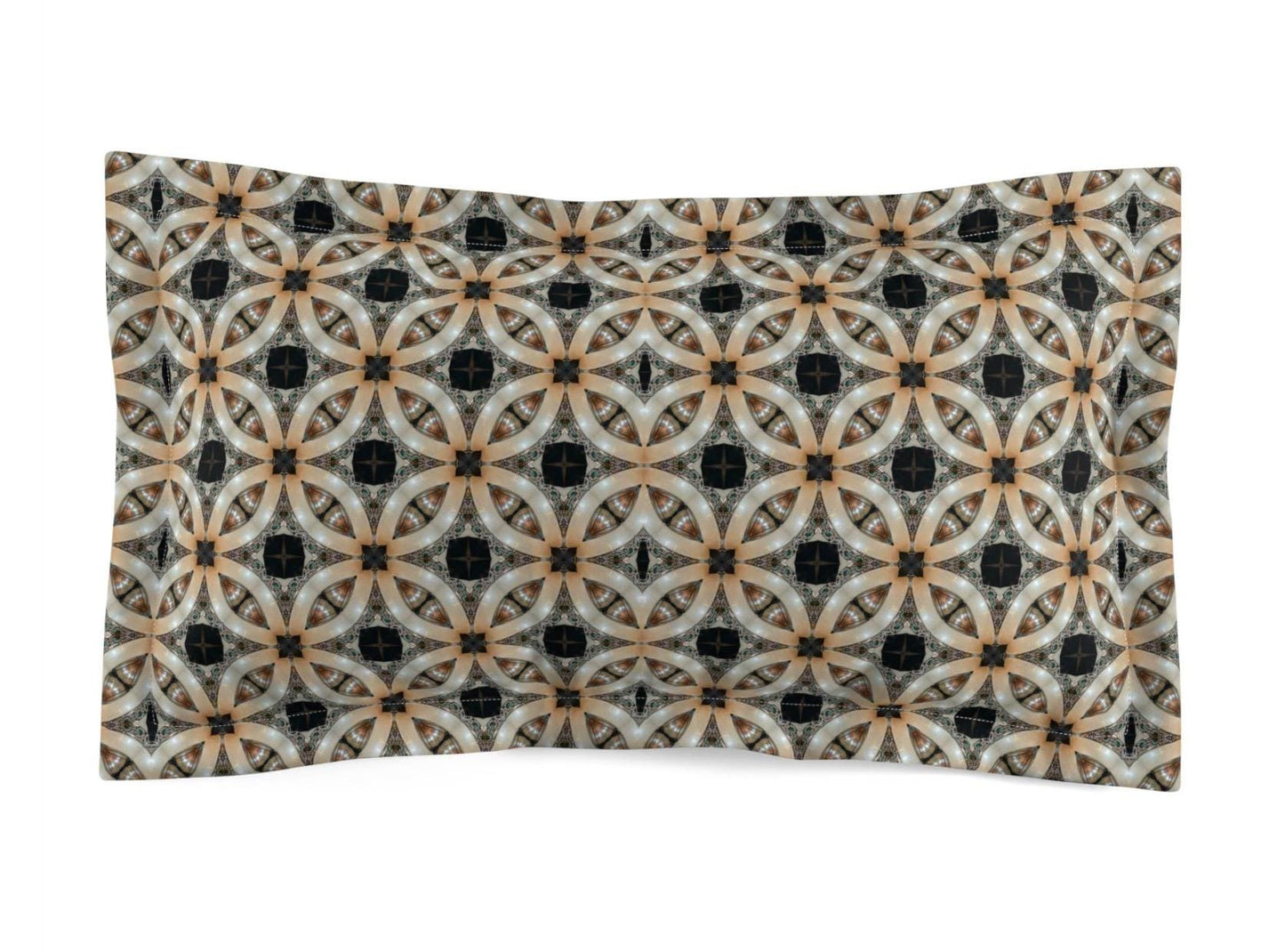 Microfiber Pillow Sham - Silver and Blue Home Decor