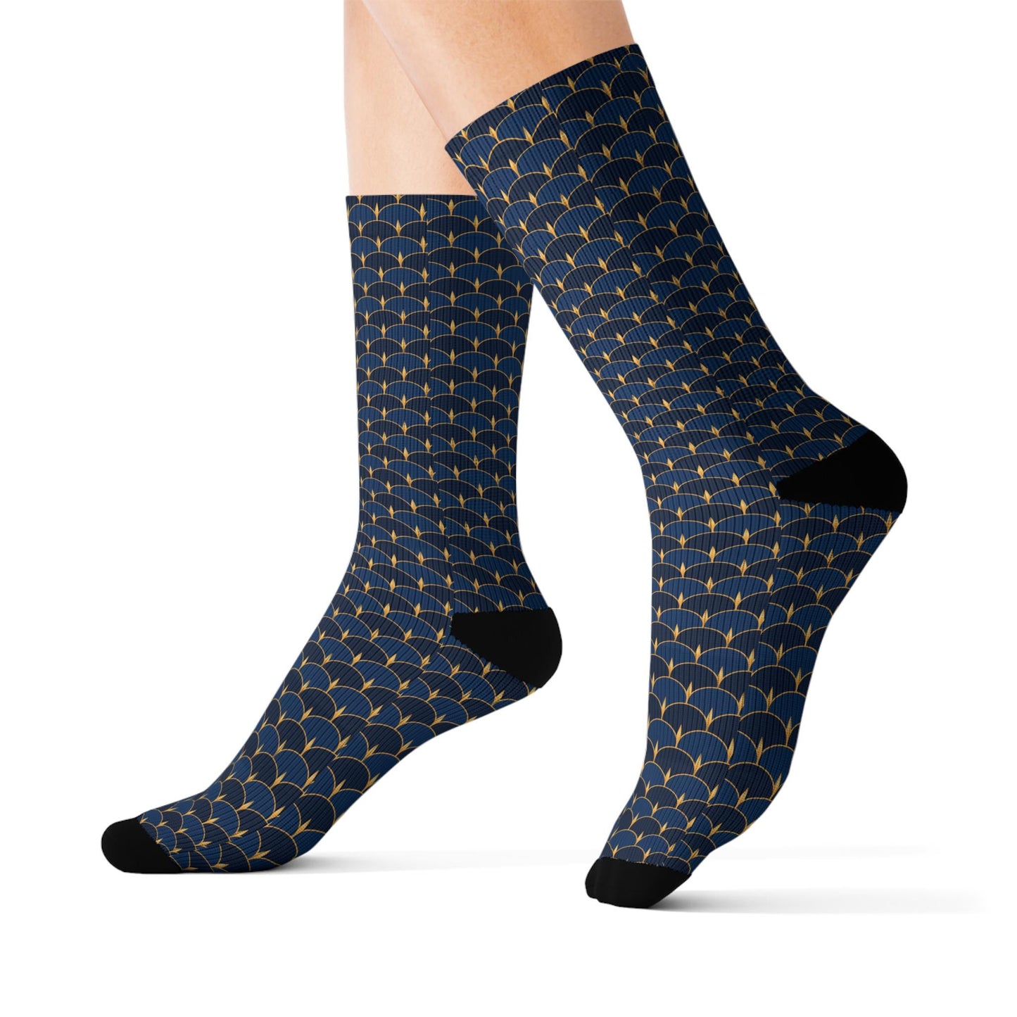 Copy of Sublimation Socks - Navy Blue Dress Business Socks Male or Female
