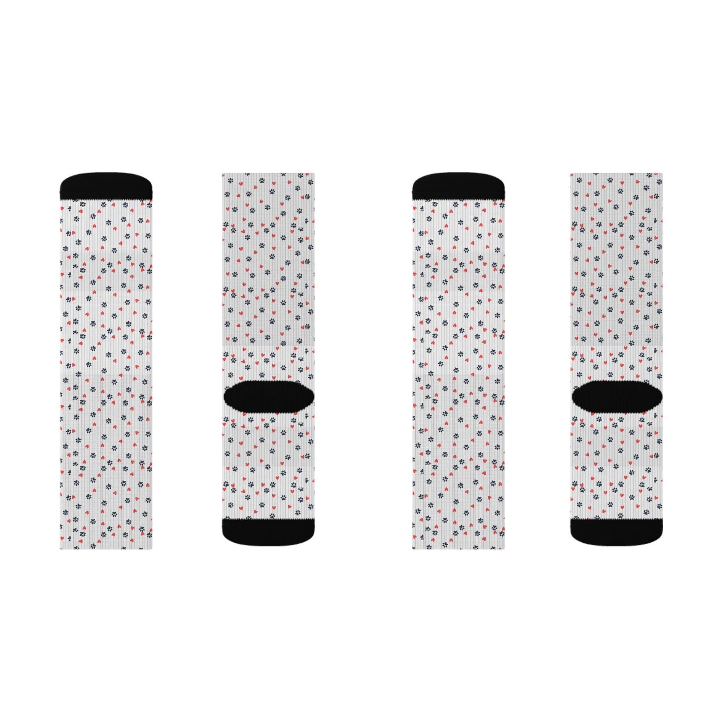 Sublimation Socks - Dog Paw Animal Print Socks Male or Female