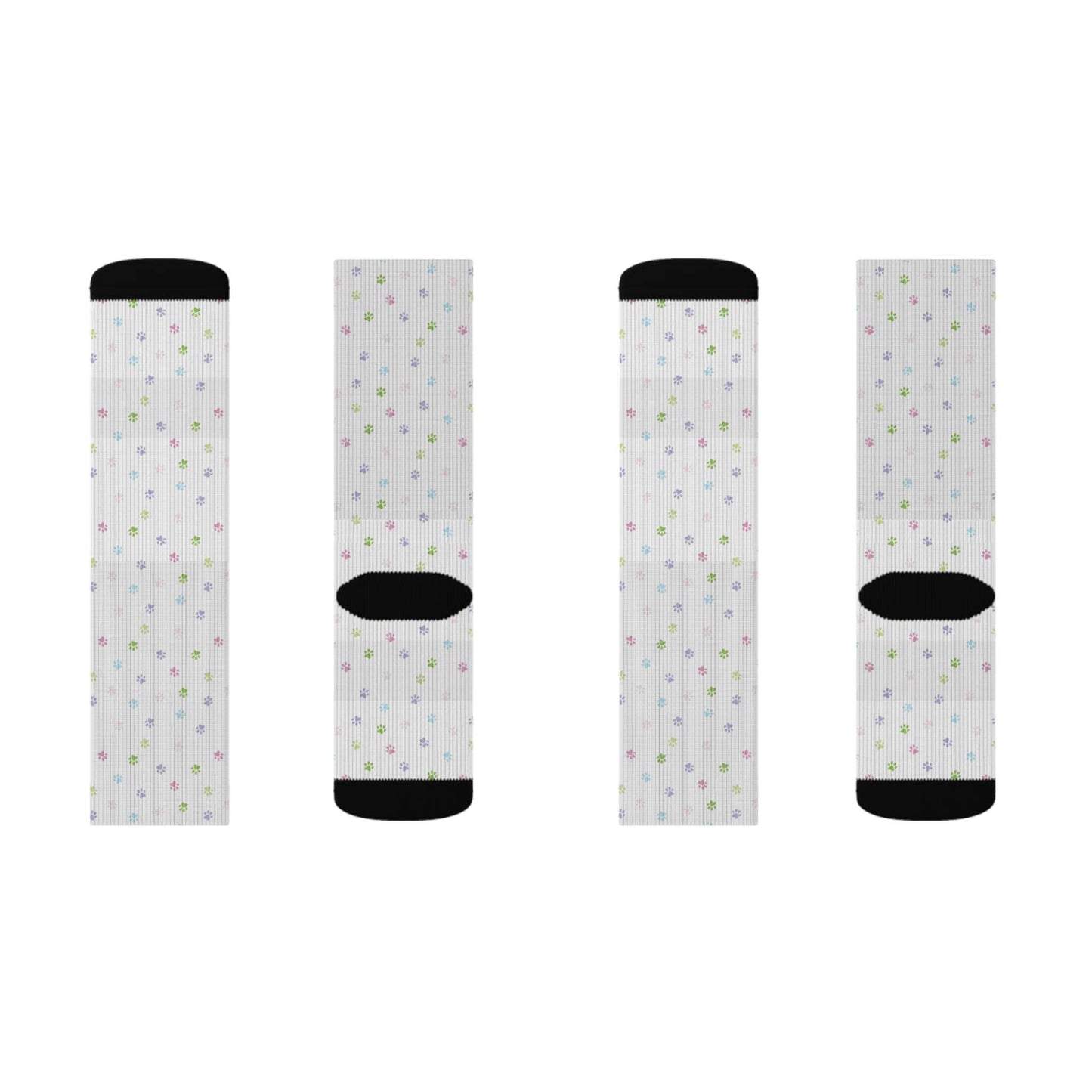 Sublimation Socks - Cat Paw Print Socks Male or Female