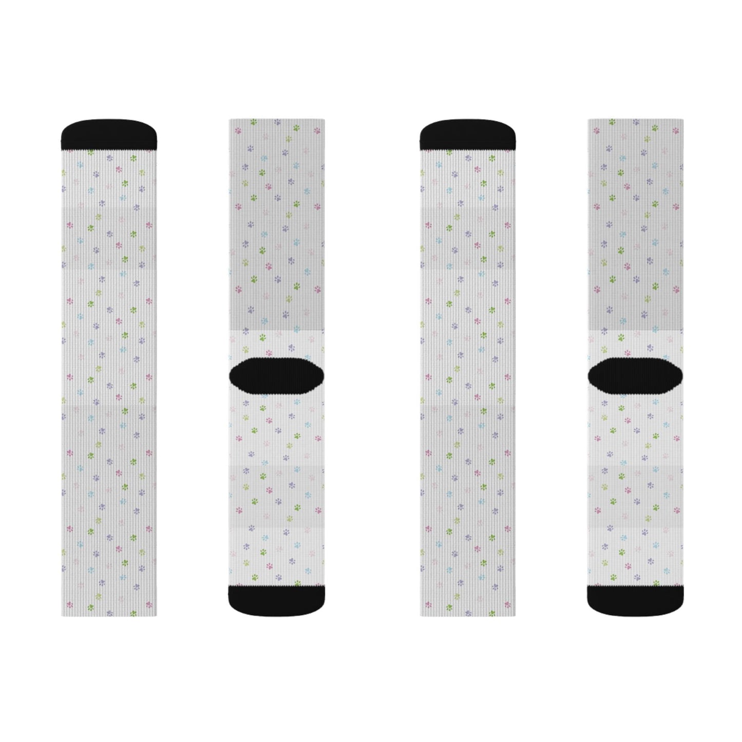 Sublimation Socks - Cat Paw Print Socks Male or Female