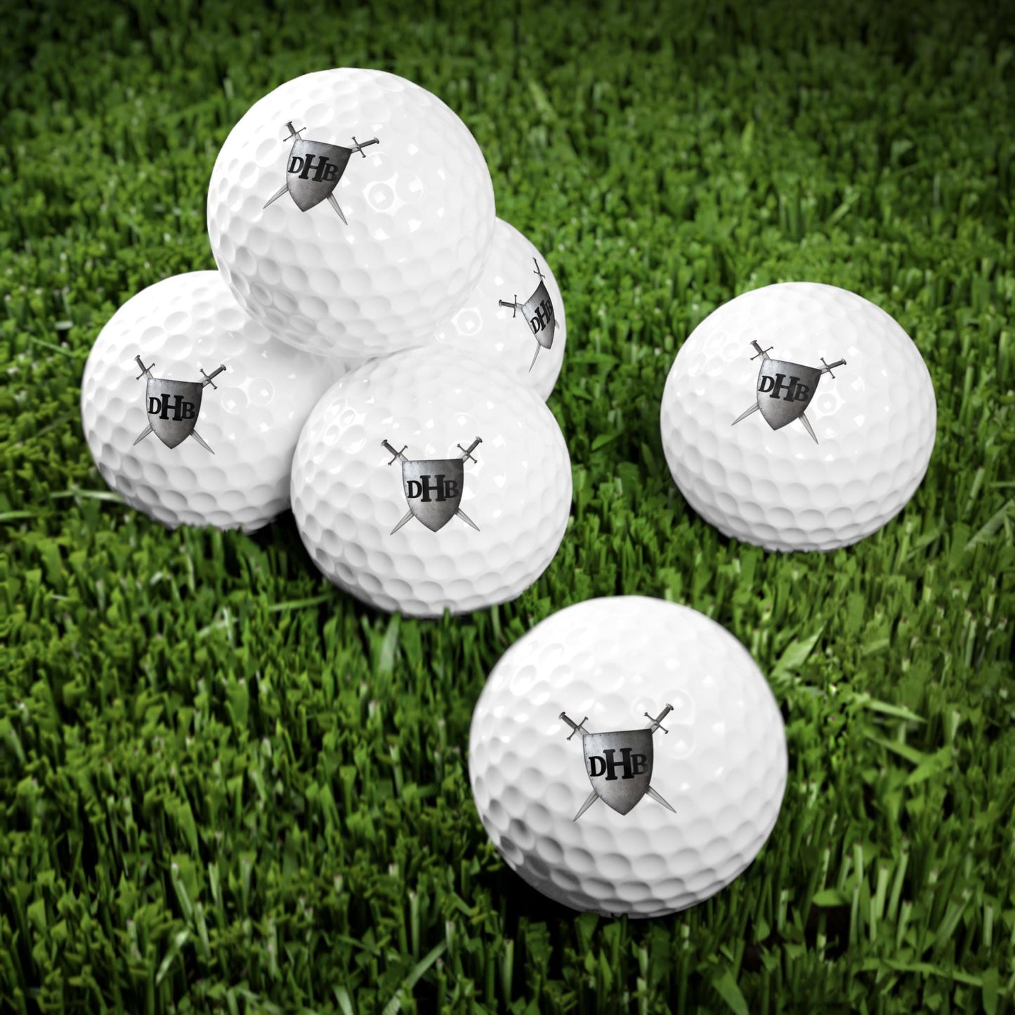 Monogrammed Golf Balls, High Quality 6pcs Set - Father's Day Gift, Golfing Accessories, Sports Equipment, Golf Lover Present, Custom Golf