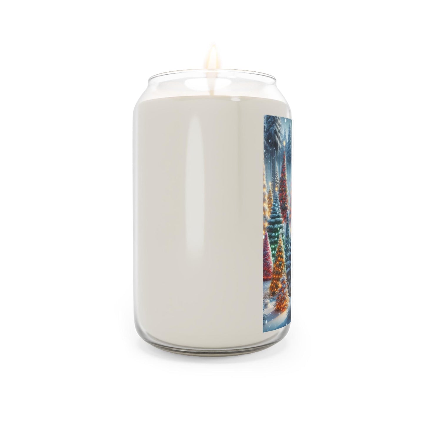 Scented Candle, 13.75oz - Christmas Holiday Decorated Candle