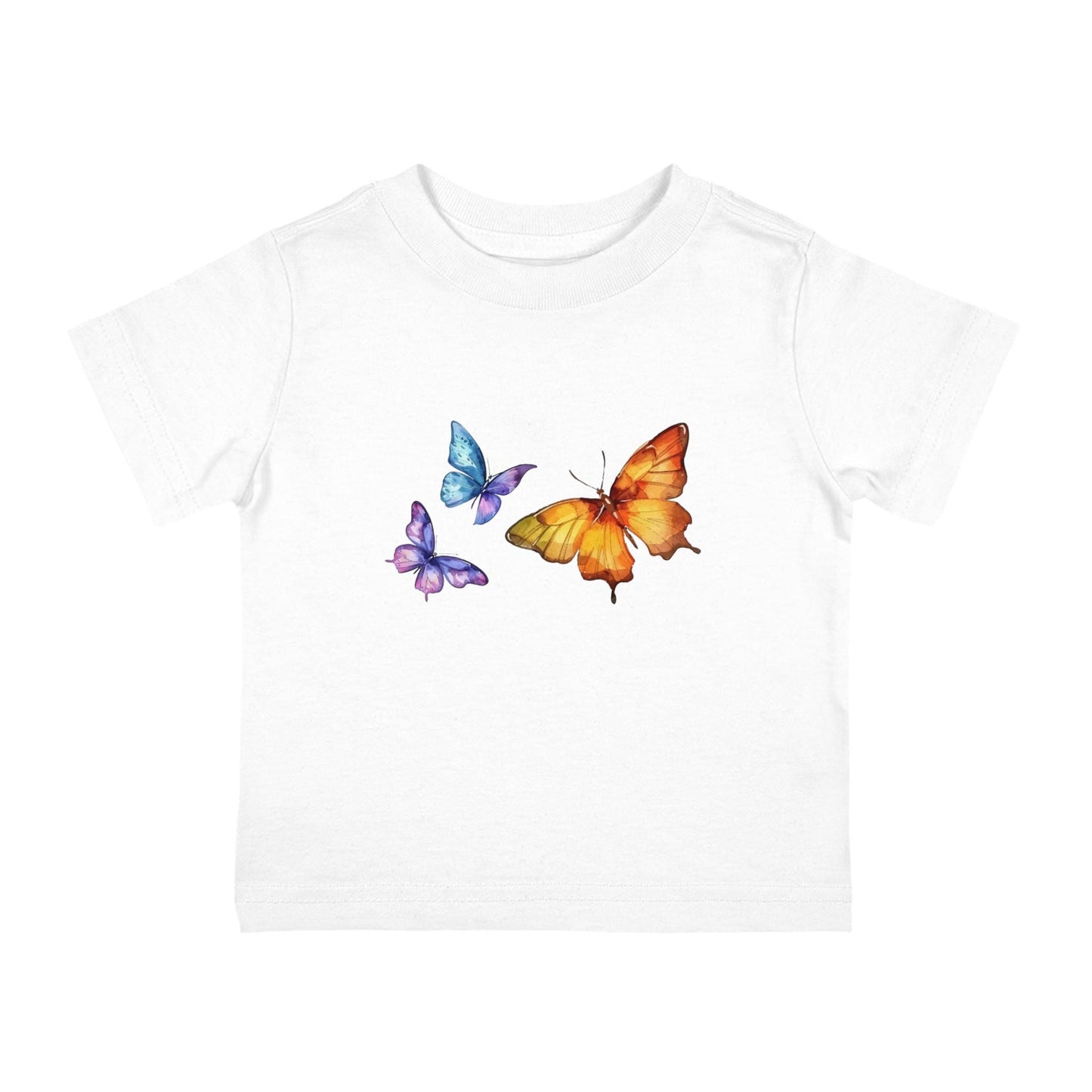 Butterfly Infant Tee, Baby T-Shirt, Toddler Top, Kids Shirt, Cute Butterfly Design, Children's Clothing