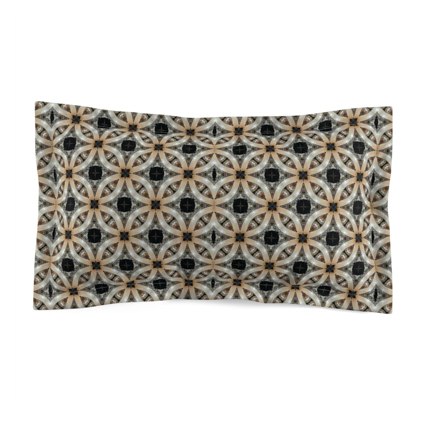 Microfiber Pillow Sham - Silver and Blue Home Decor