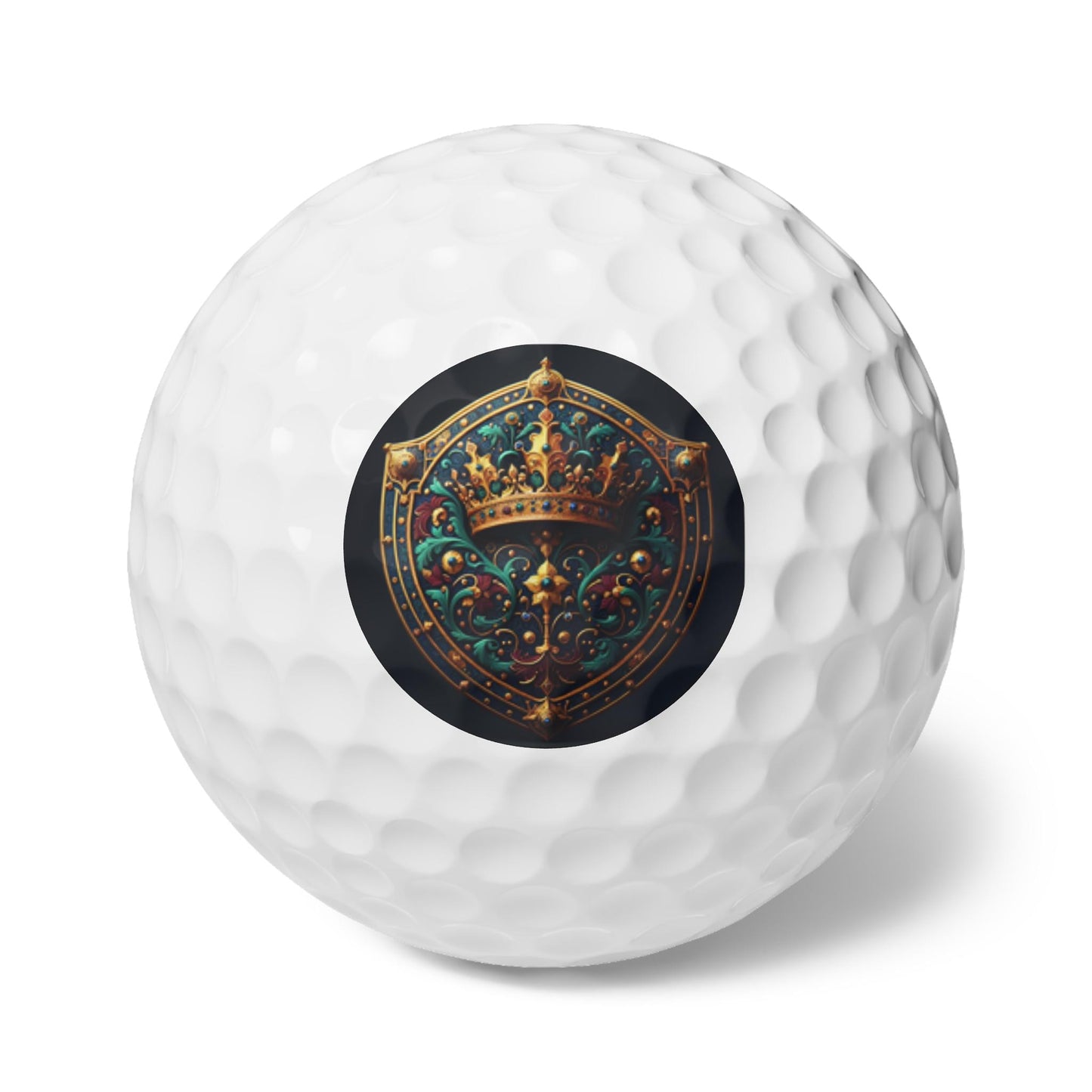 Crown Golf Balls, High Quality 6pcs Set - Father's Day Gift, Golfing Accessories, Sports Equipment, Golf Lover Present, Custom Golf