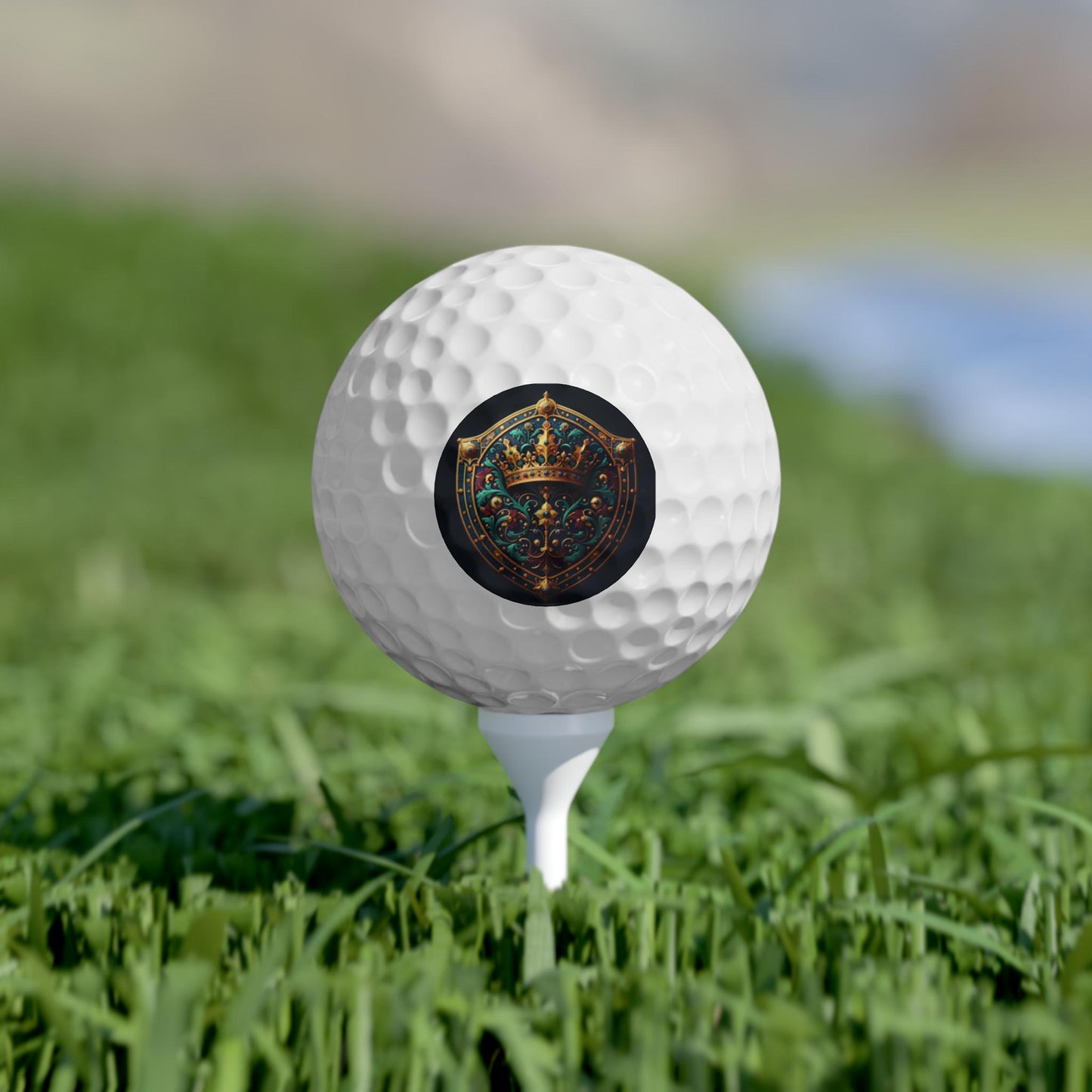 Crown Golf Balls, High Quality 6pcs Set - Father's Day Gift, Golfing Accessories, Sports Equipment, Golf Lover Present, Custom Golf